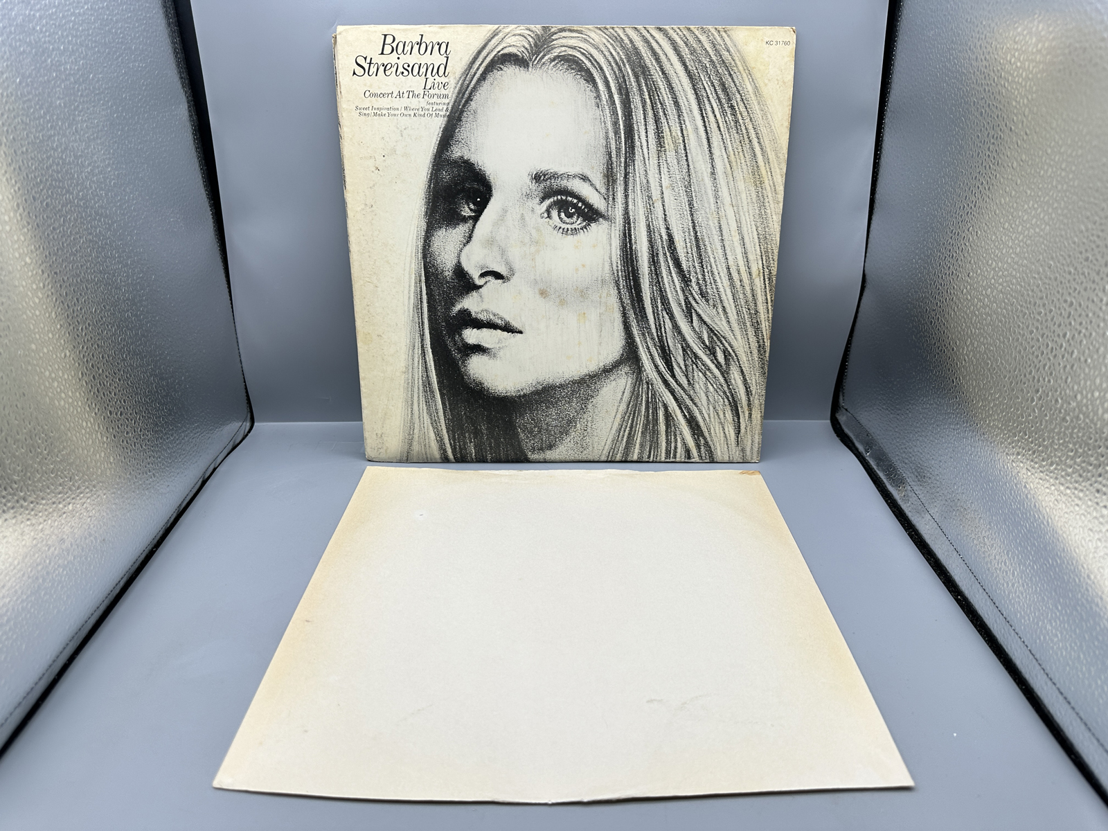 1972 Columbia Records Barbra Streisand Live Concert At The Forum Double LP Vinyl Album - KC 31760