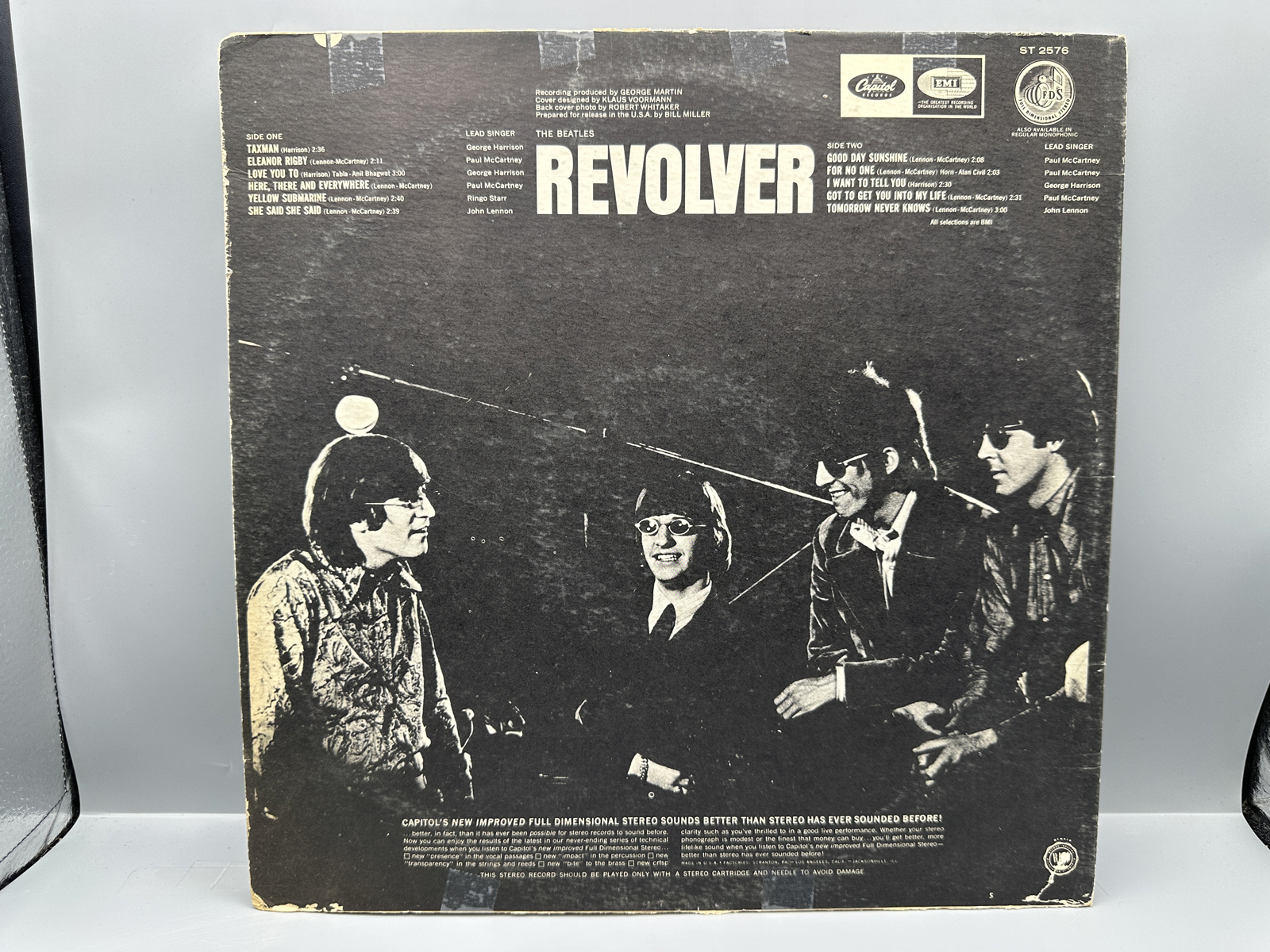 1966 Capitol Records The Beatles Revolver Vinyl Album - ST-2576