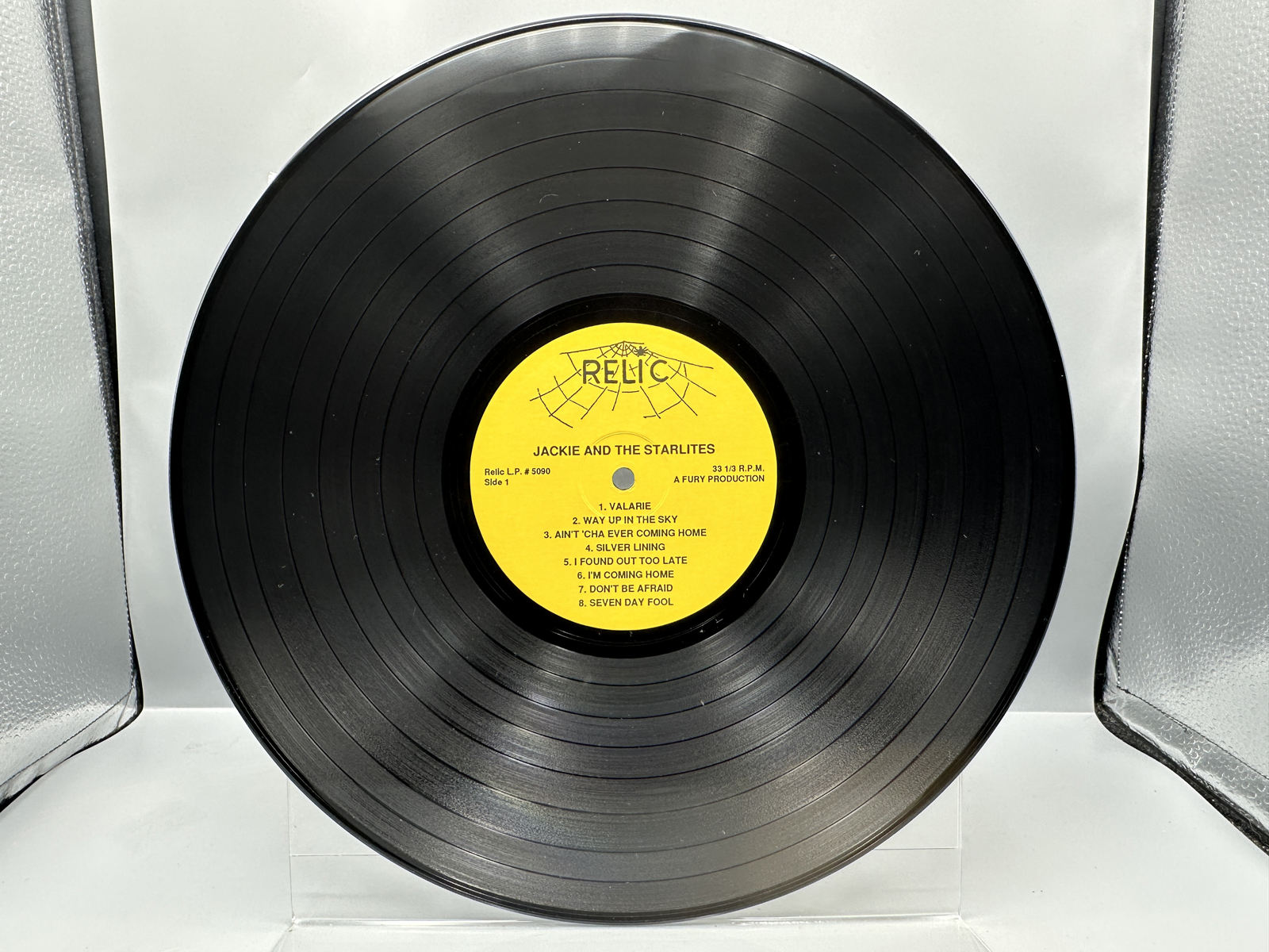 1991 Relic Records Jackie And The Starlites Featuring Jackie Rue Singing Vinyl Album - L.P. #5090