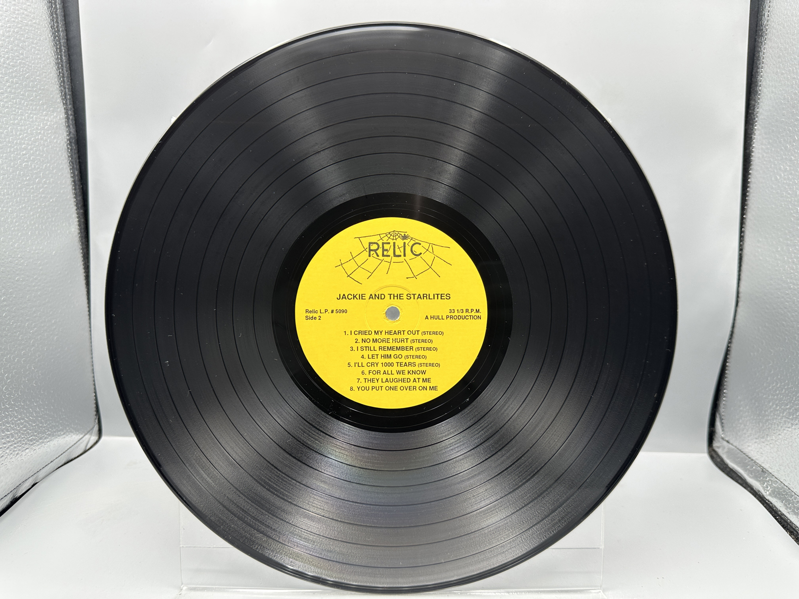 1991 Relic Records Jackie And The Starlites Featuring Jackie Rue Singing Vinyl Album - L.P. #5090