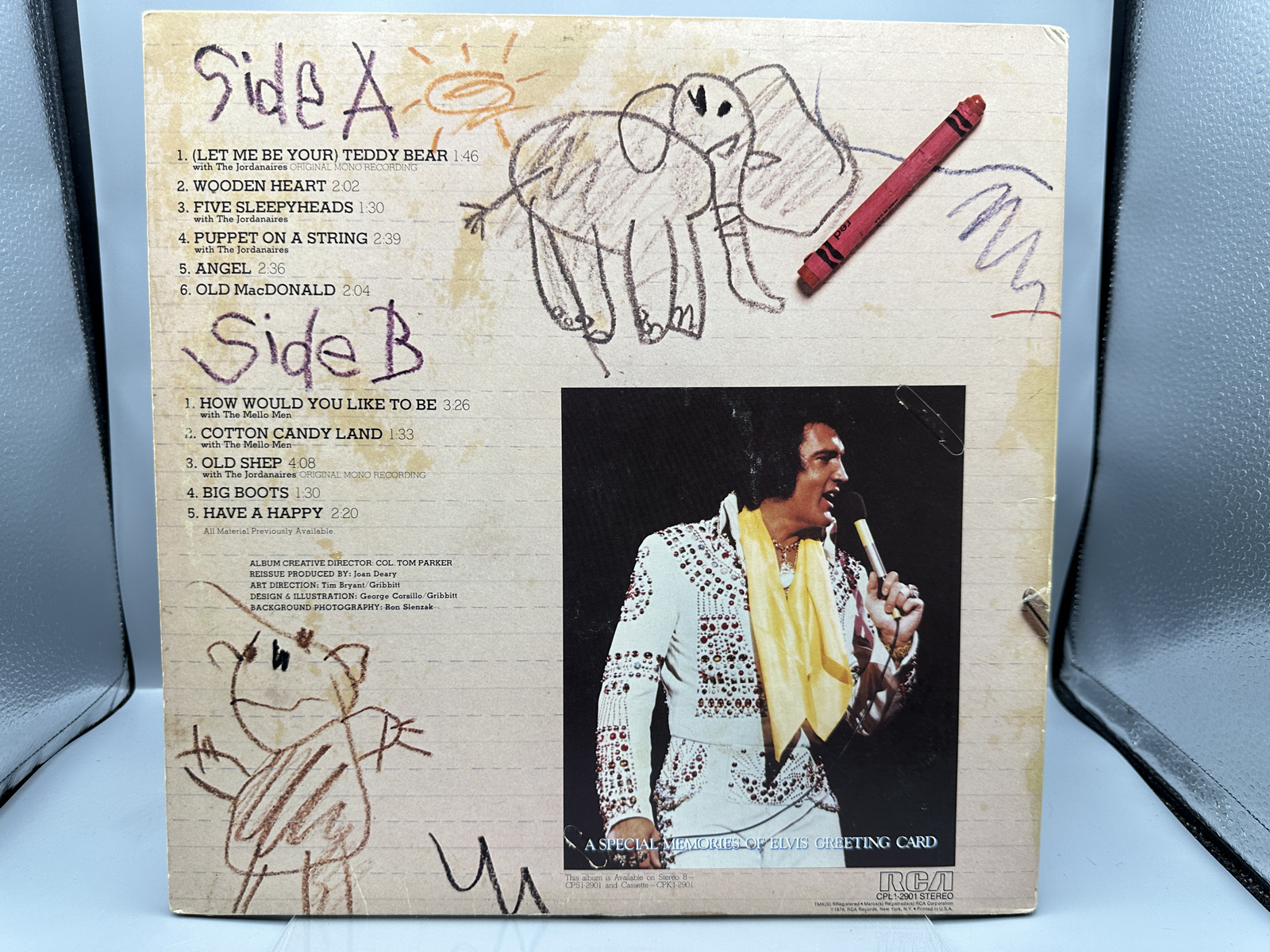 Elvis Presley Elvis Sings for Children and Grownups Too Vinyl LP RCA Victor 1978