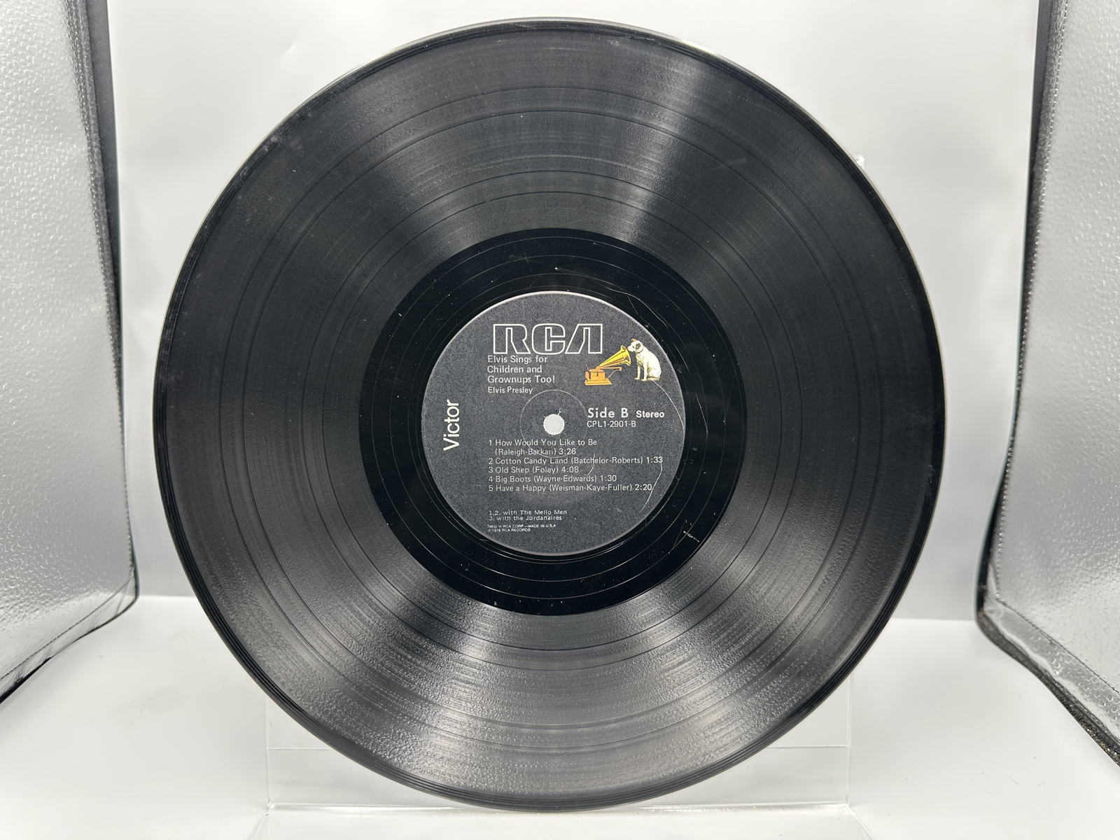 Elvis Presley Elvis Sings for Children and Grownups Too Vinyl LP RCA Victor 1978