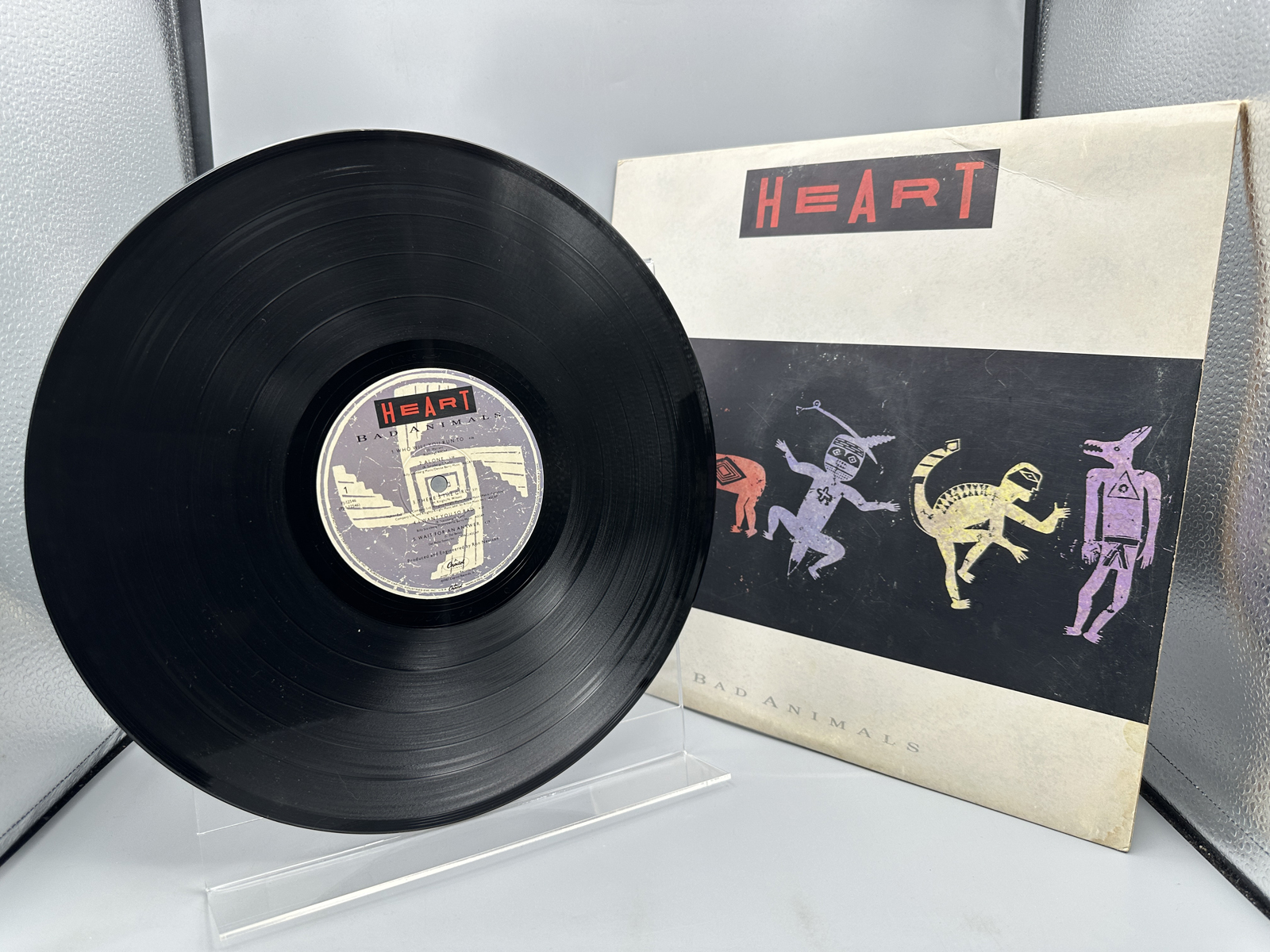 1987 Capitol Records Heart Bad Animals Vinyl Album - PJ-12546