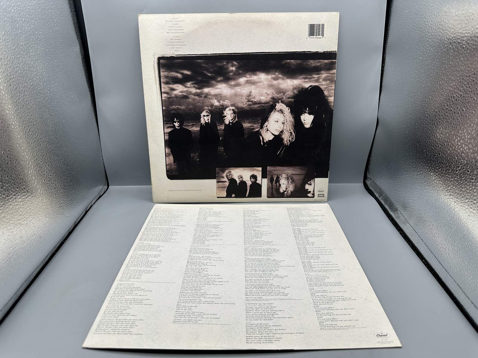 1987 Capitol Records Heart Bad Animals Vinyl Album - PJ-12546