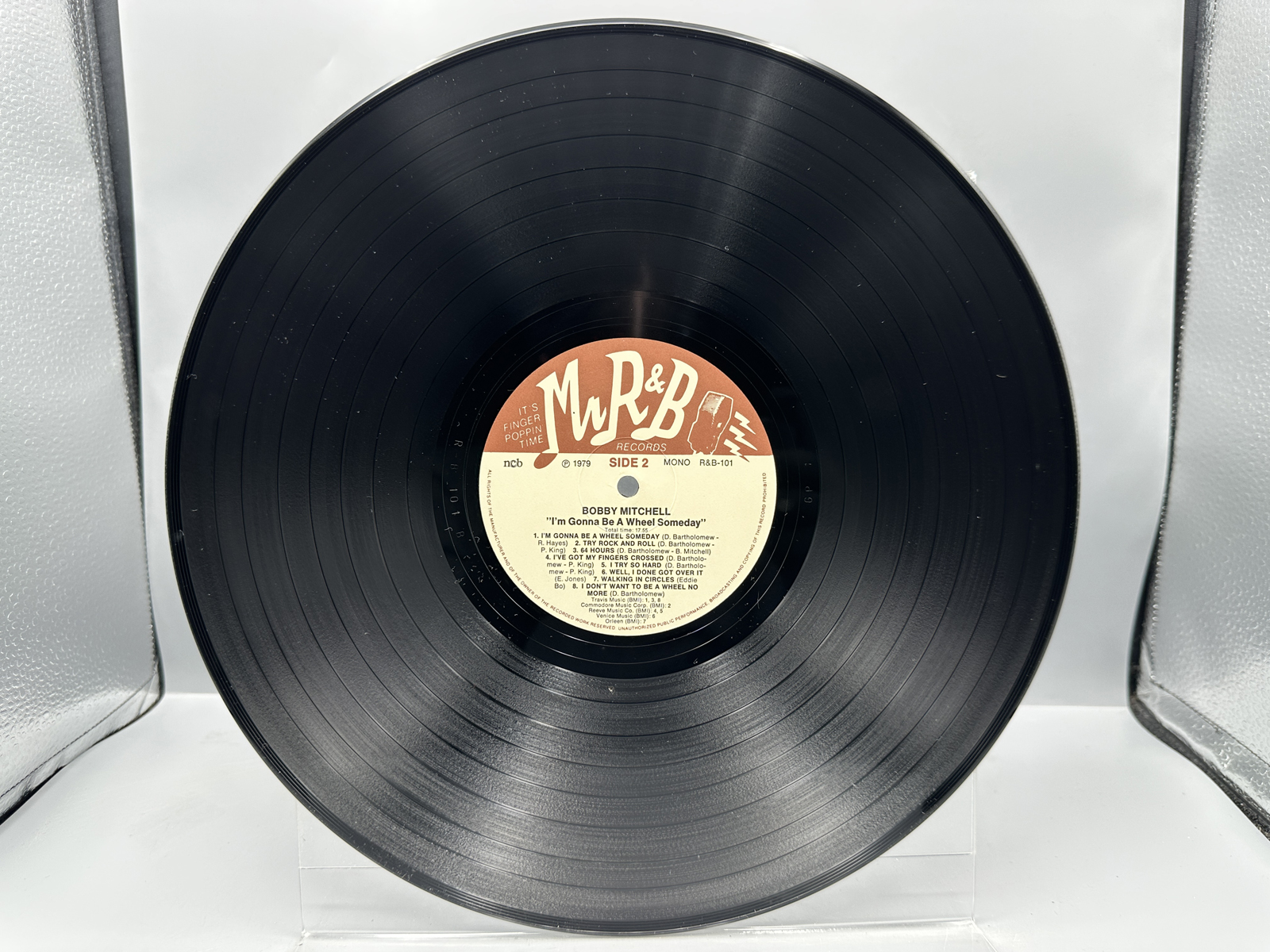 1979 Mr. R&B Records Bobby Mitchell & The Toppers I'm Gonna Be a Wheel Someday Sweden Pressing Vinyl Album - R&B-101