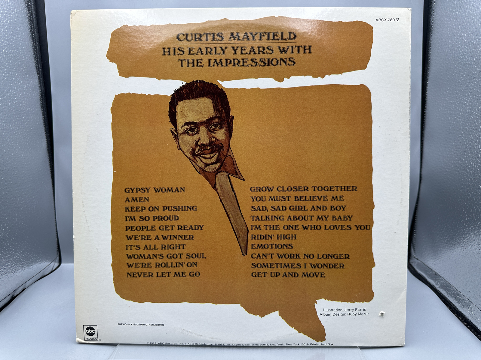 1973 ABC Records Curtis Mayfield His Early Years With The Impressions Vinyl Album - SWBB-94999