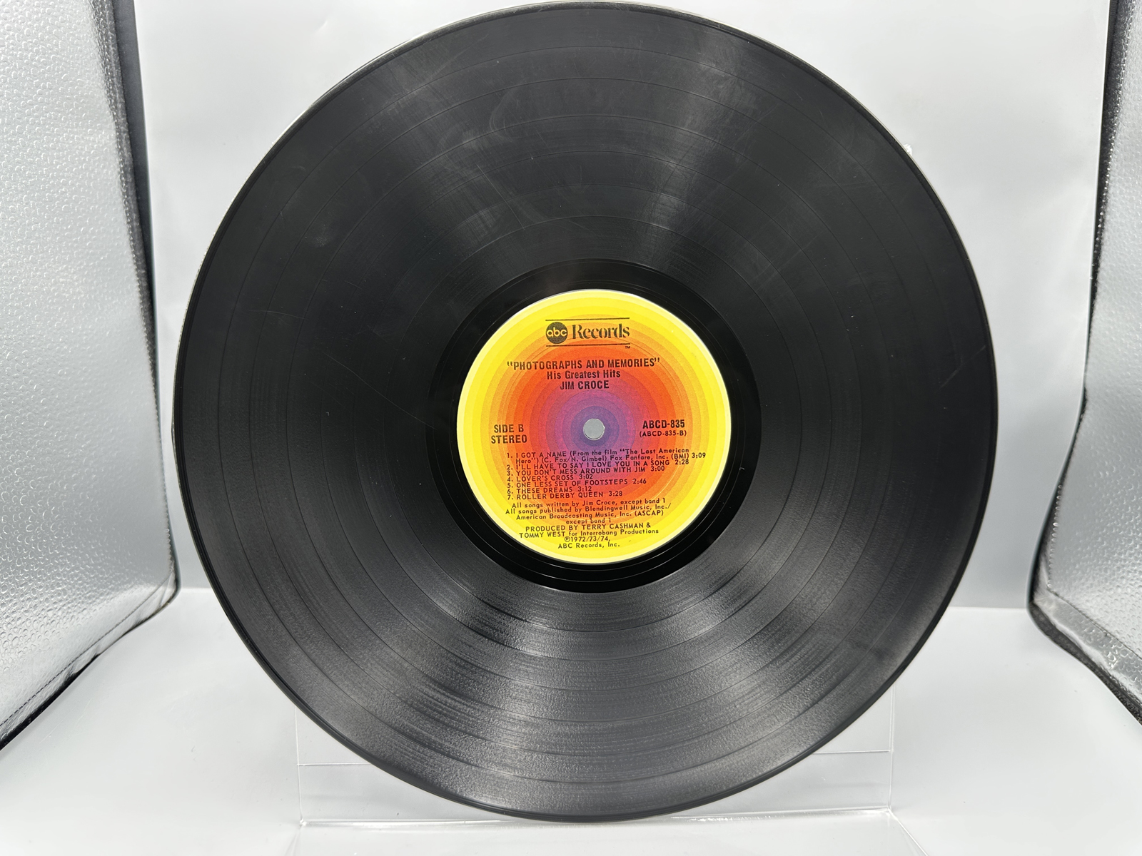 1974 ABC Records Jim Croce Photographs & Memories: His Greatest Hits Vinyl Album - ABCD-835