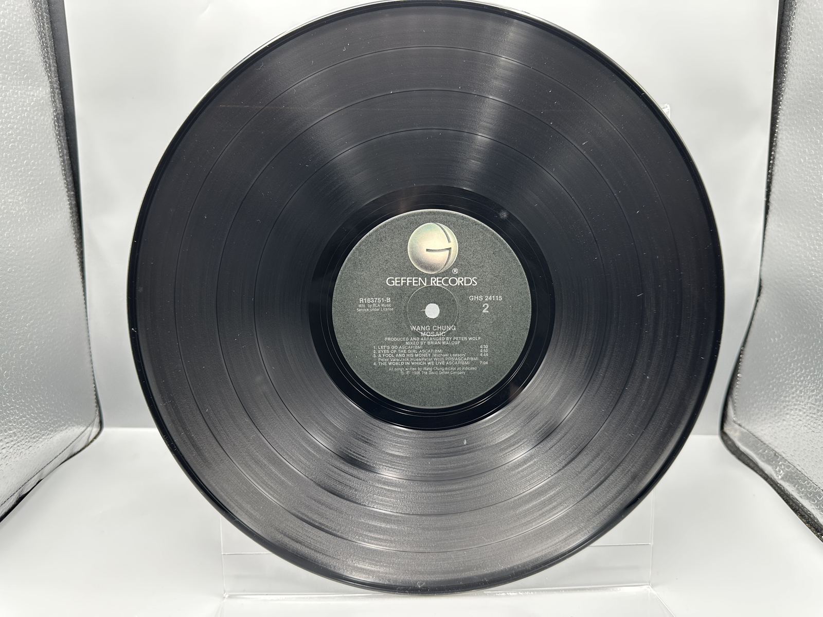 1986 Geffen Records Wang Chung "Mosaic" Vinyl Album - R163751