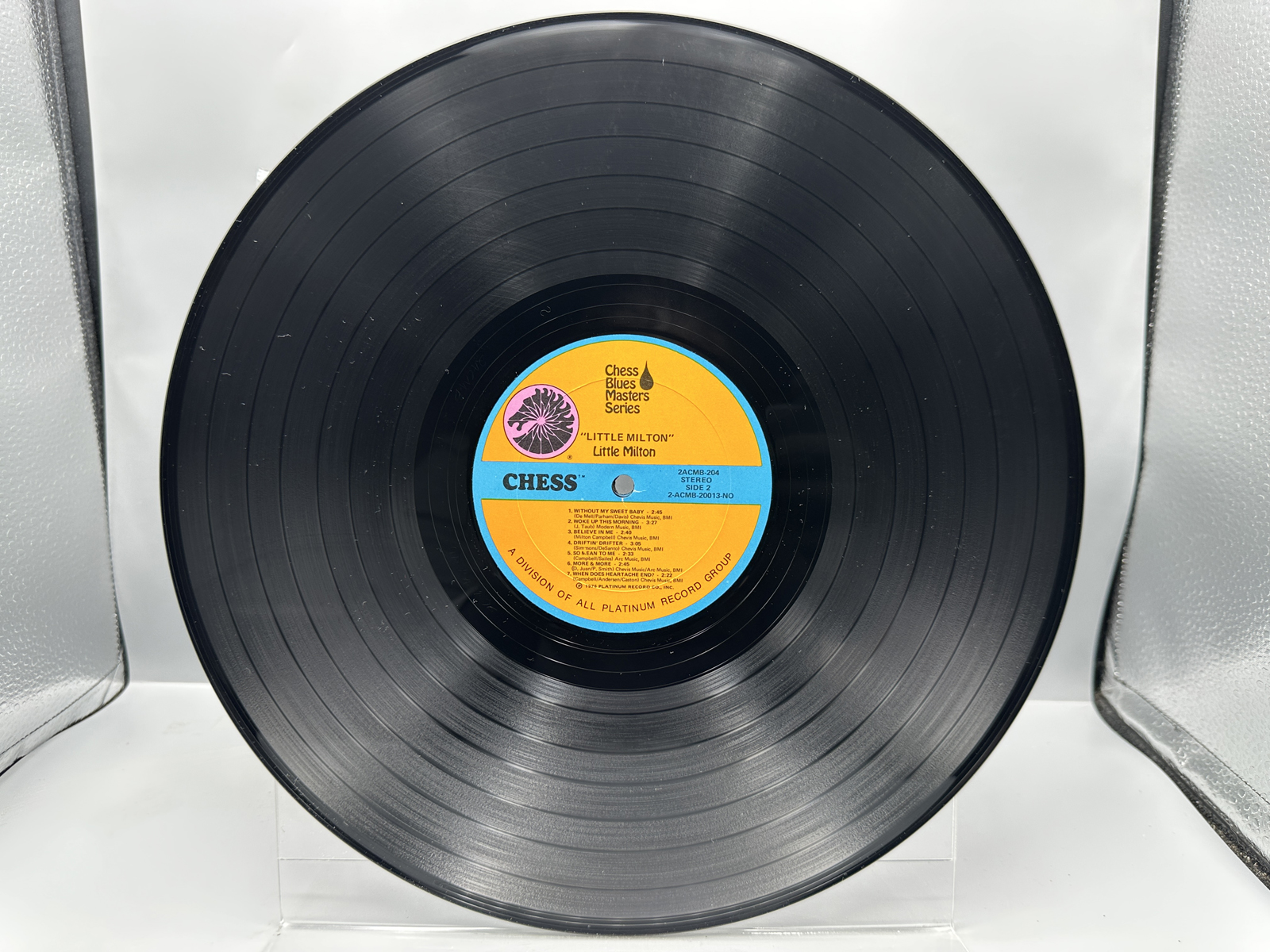 1974 Chess Records Little Milton Chess Blues Masters Series Vinyl Album - 2ACMB-204
