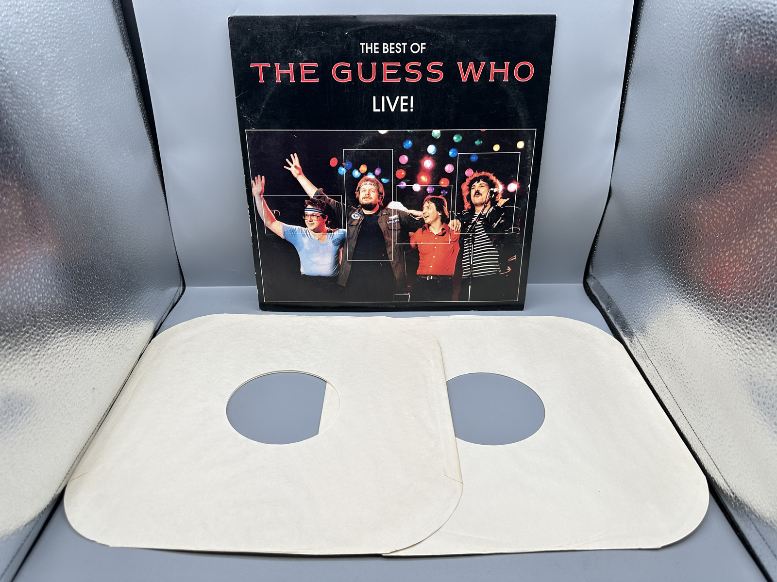 1986 Compleat Records The Guess Who The Best Of The Guess Who LIVE! Double LP Vinyl Album - R2S4270
