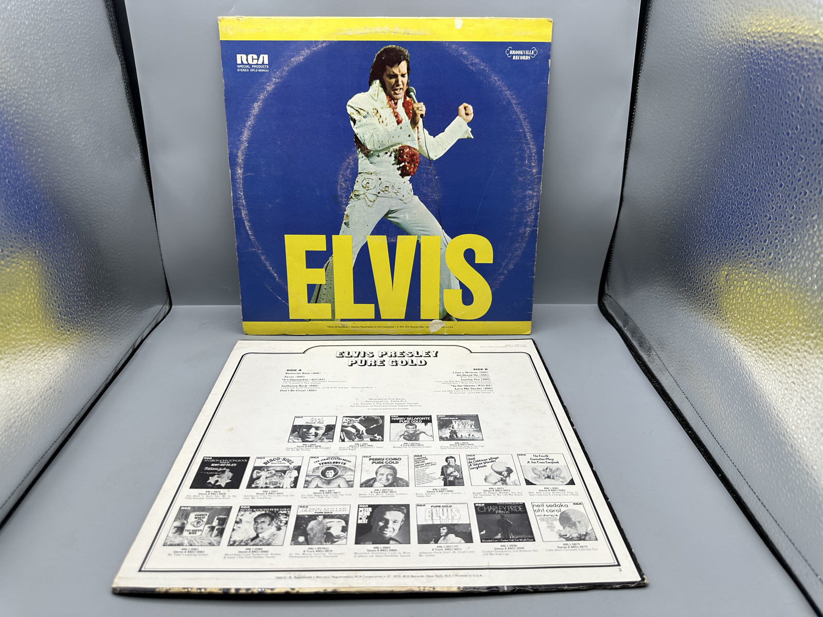 Elvis Presley Vinyl LPs Lot of 2 - Elvis 2-LP Compilation and Elvis Now