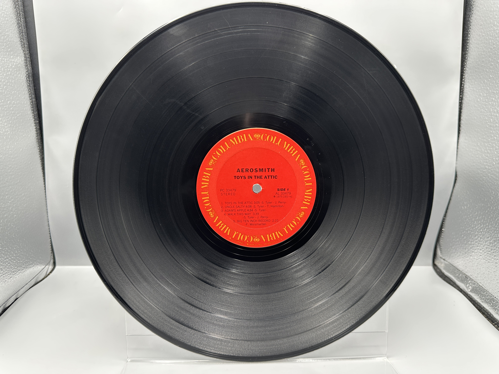 1975 Columbia Records Aerosmith Toys in the Attic Vinyl Album - PC 33479
