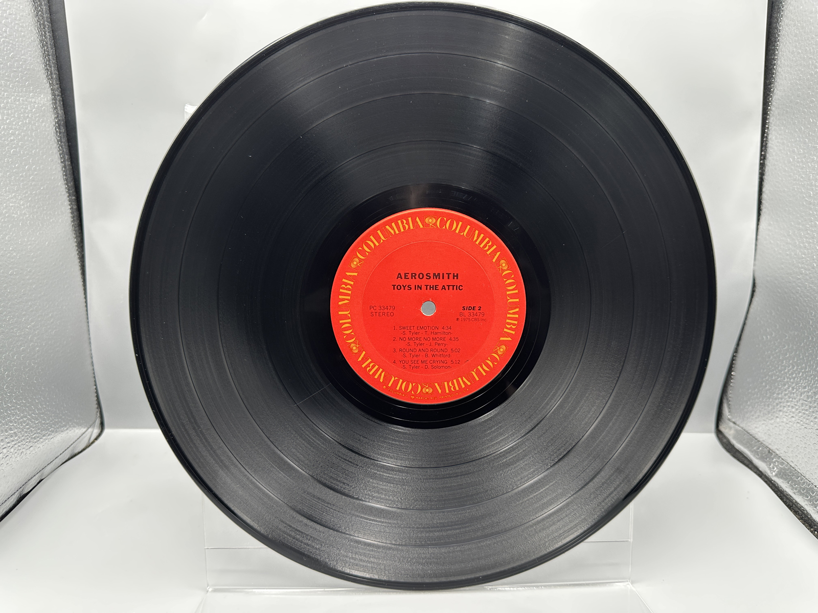 1975 Columbia Records Aerosmith Toys in the Attic Vinyl Album - PC 33479