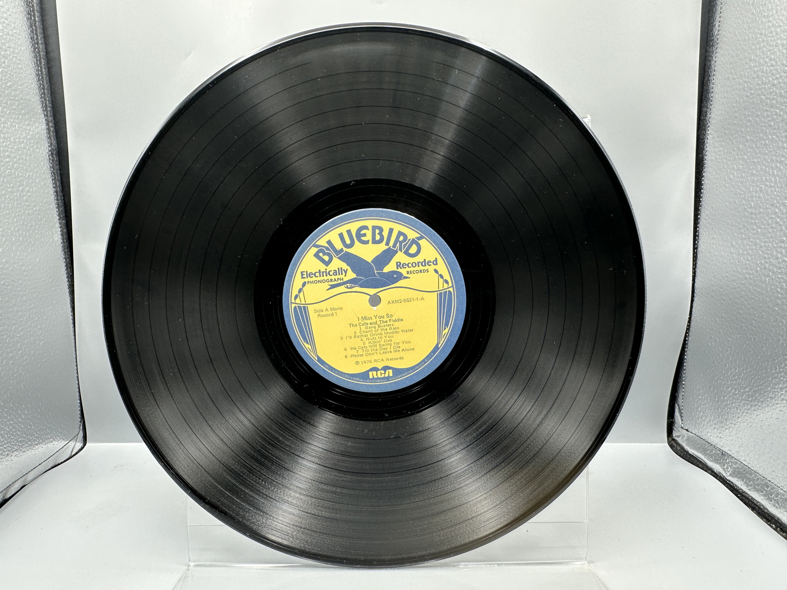 1976 Bluebird Records The Cats And The Fiddle I Miss You So Vinyl Album - AXM2-5531-1