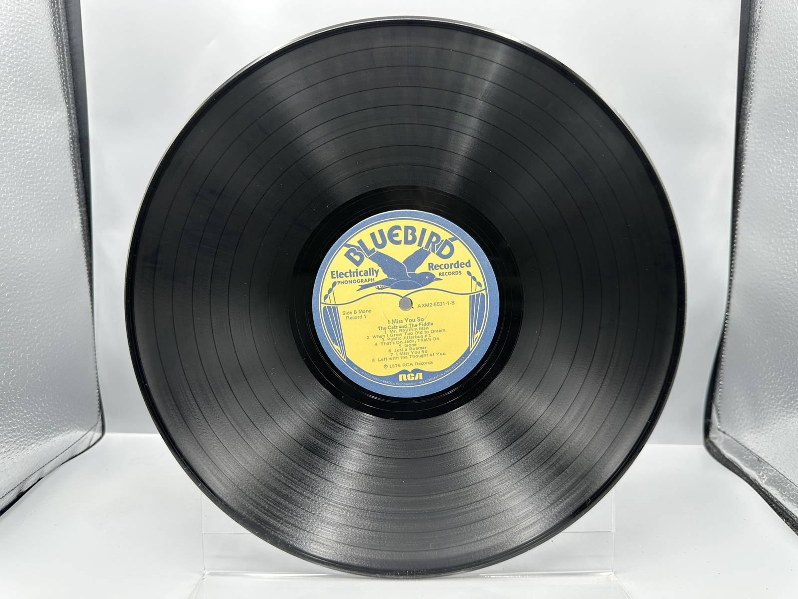 1976 Bluebird Records The Cats And The Fiddle I Miss You So Vinyl Album - AXM2-5531-1