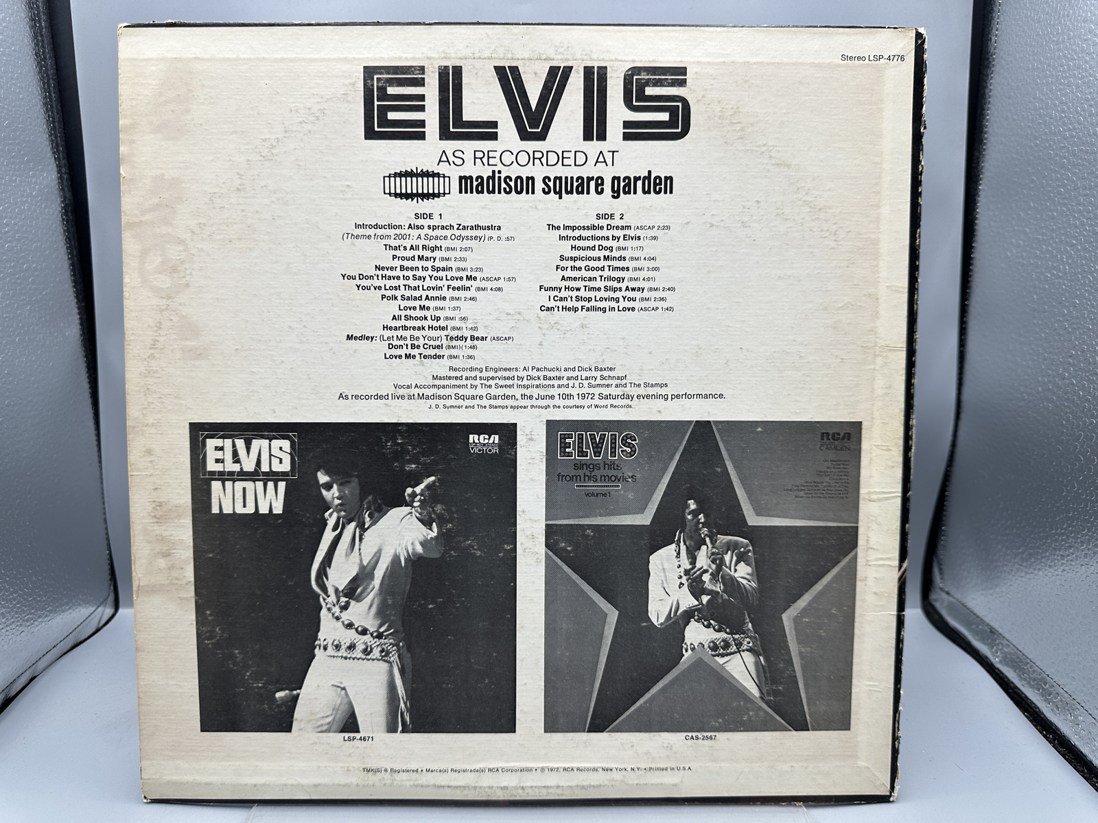Elvis Presley As Recorded at Madison Square Garden Vinyl LP RCA Victor LSP-4776