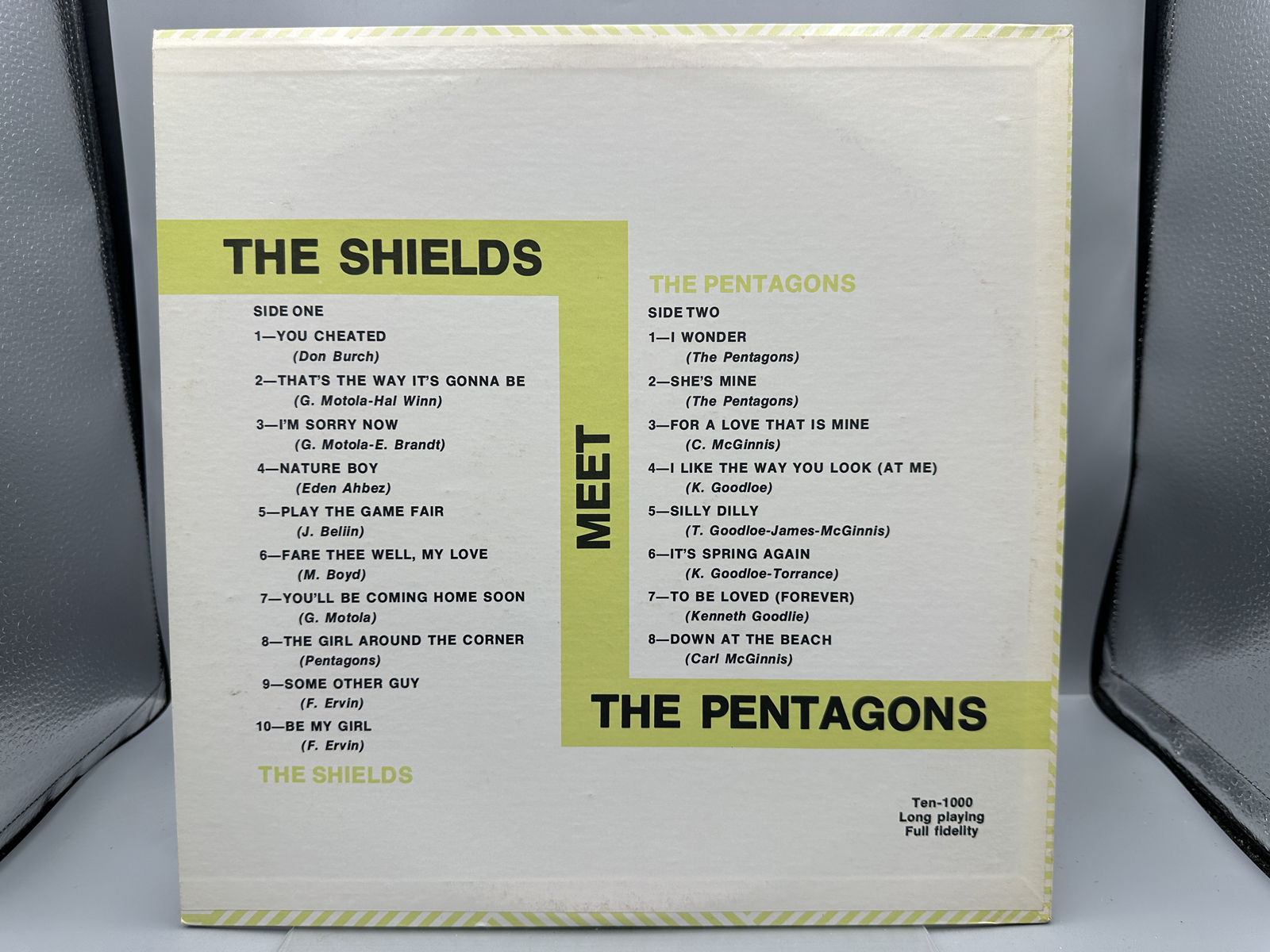 Unknown Release Date Tender Records The Shields Meet The Pentagons Vinyl Album - Ten-1000