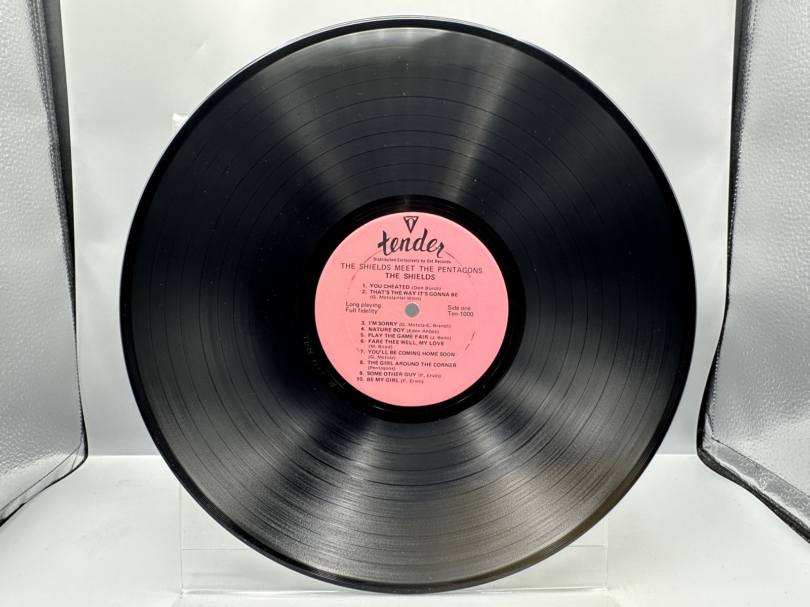 Unknown Release Date Tender Records The Shields Meet The Pentagons Vinyl Album - Ten-1000