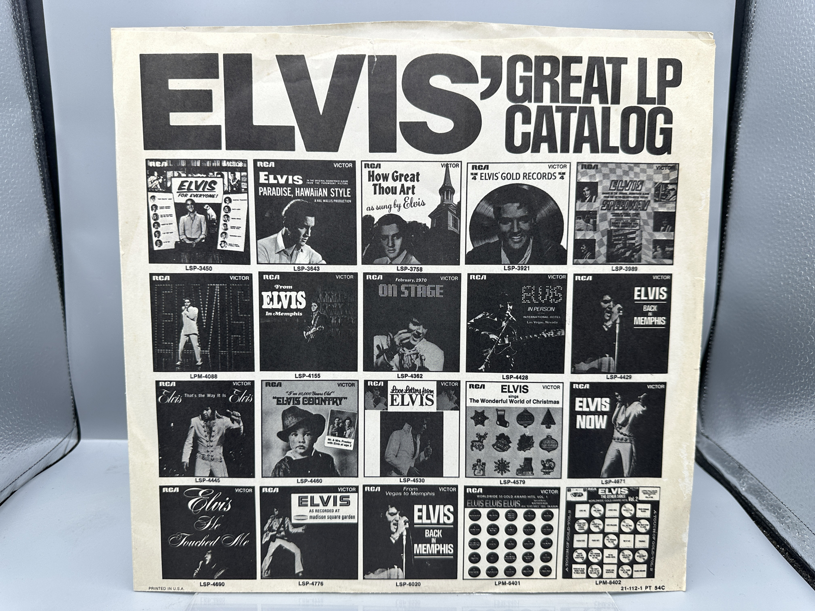 Elvis Presley Vinyl LPs Lot of 2 - Mahalo from Elvis and Elvis Country