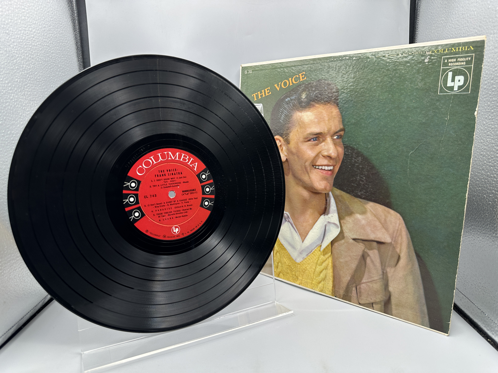 1955 Columbia Records Frank Sinatra "The Voice" Vinyl Album - CL 743