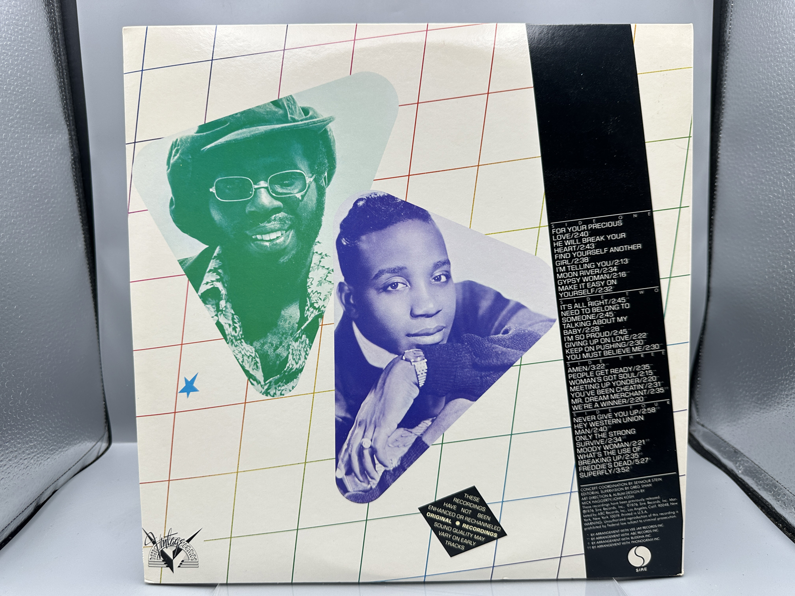 1976 Sire Records The Impressions Featuring Jerry Butler And Curtis Mayfield The Vintage Years Vinyl Album - SASH-3717-2