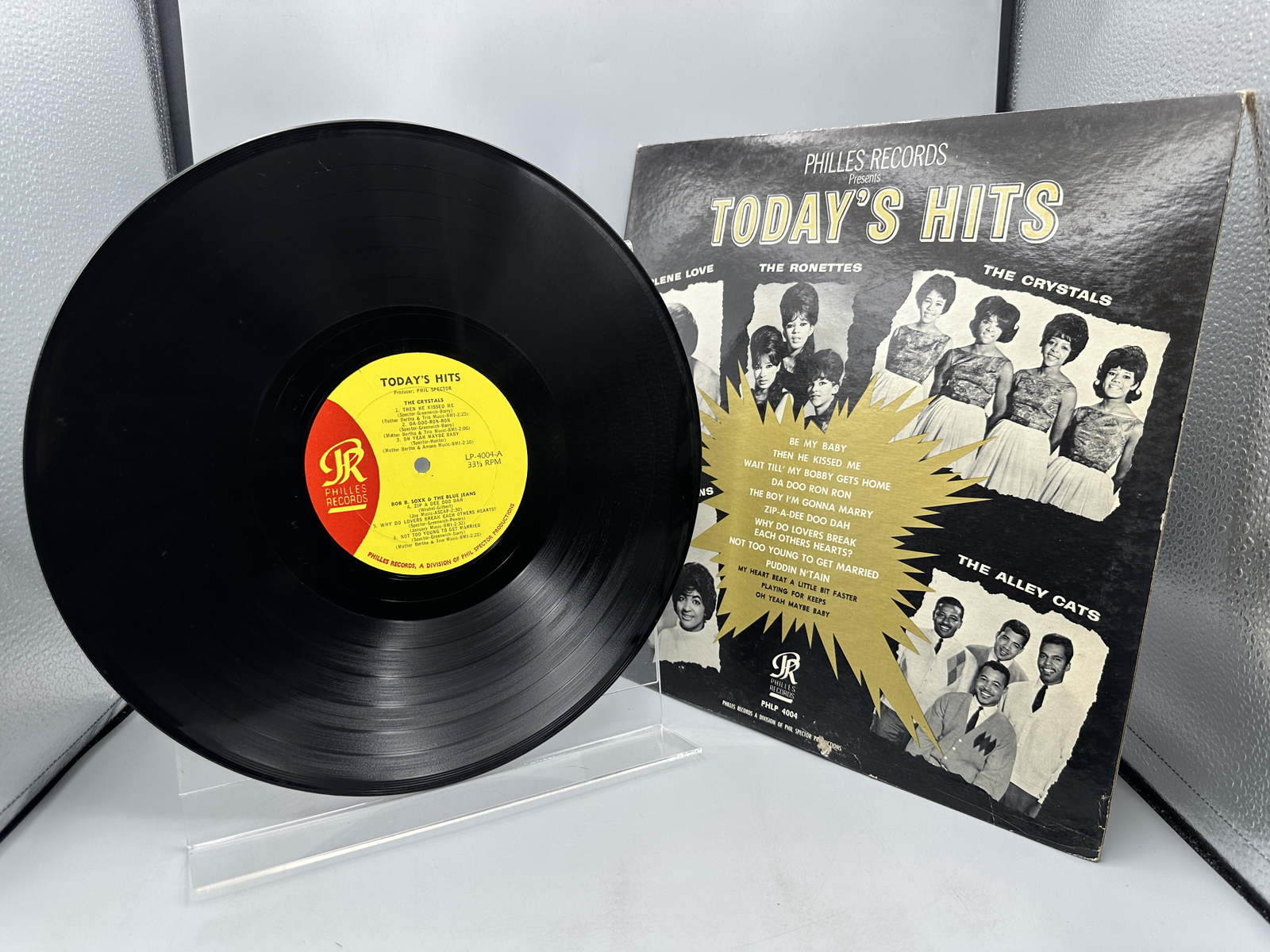 1963 Philles Records Presents Today's Hits Compilation Vinyl Album - PHLP 4004