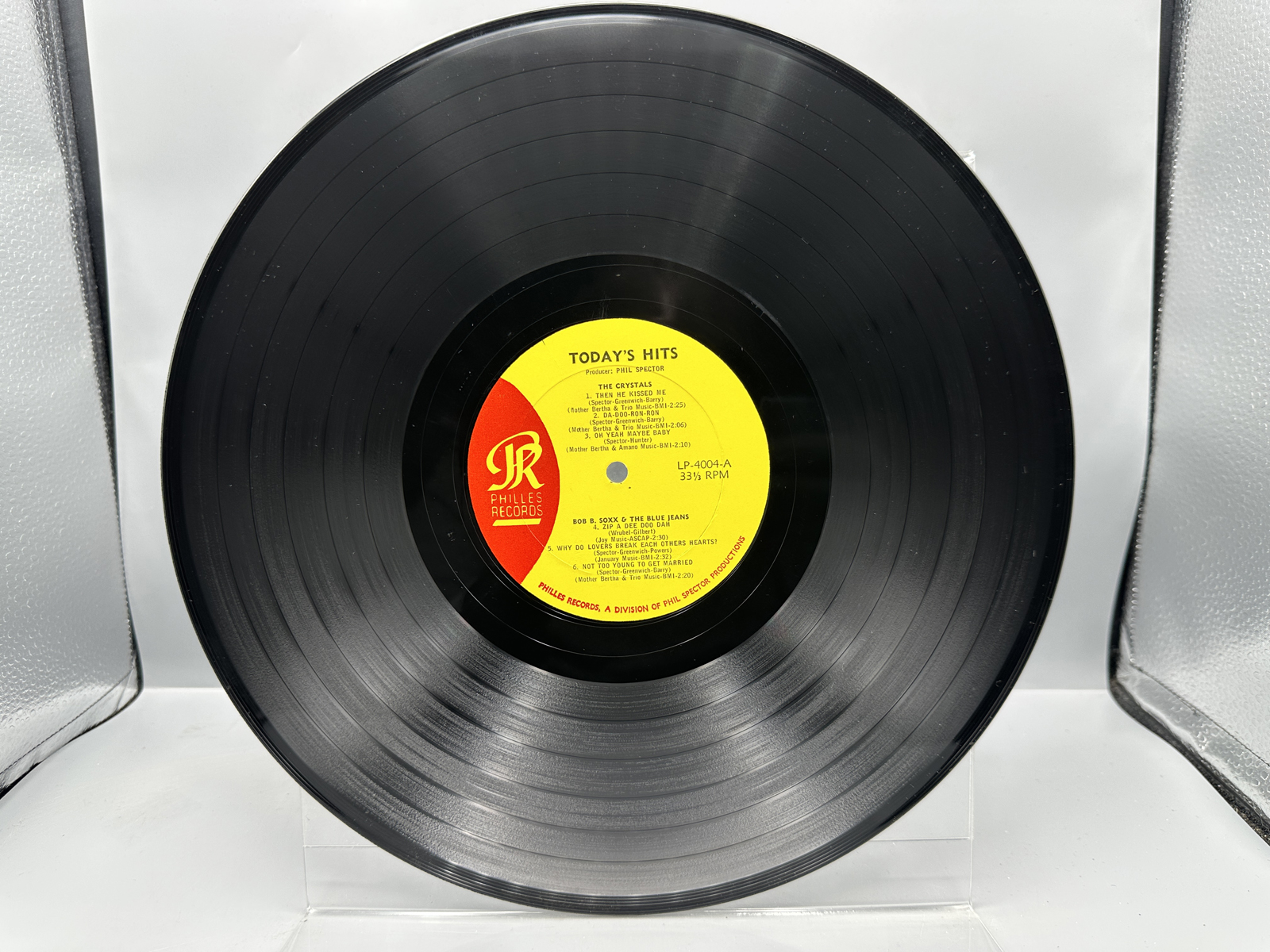 1963 Philles Records Presents Today's Hits Compilation Vinyl Album - PHLP 4004