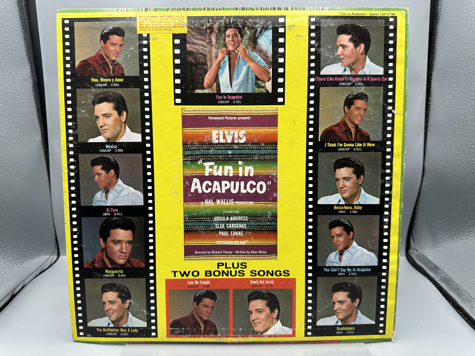 Elvis Presley Fun in Acapulco Original Soundtrack Vinyl LP RCA Victor LSP-2756