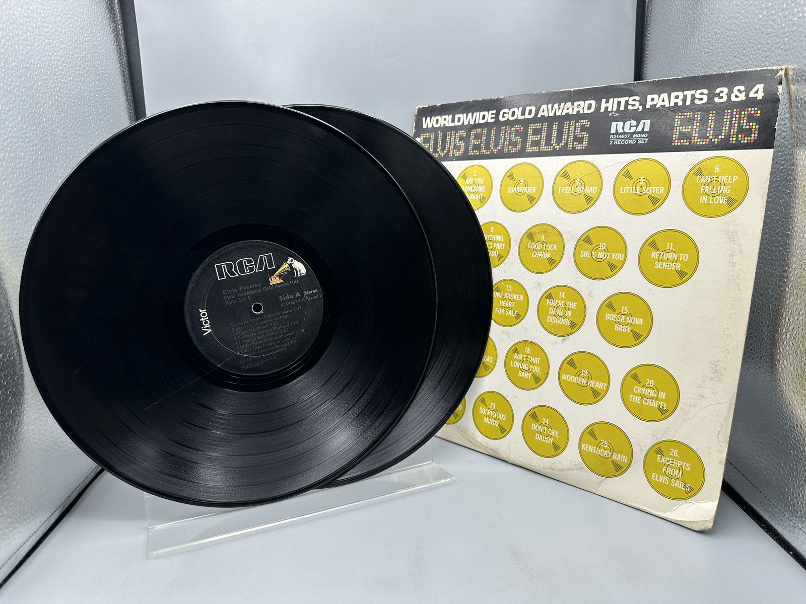Elvis Presley Worldwide Gold Award Hits Parts 3 and 4 Double Vinyl LP RCA R214657