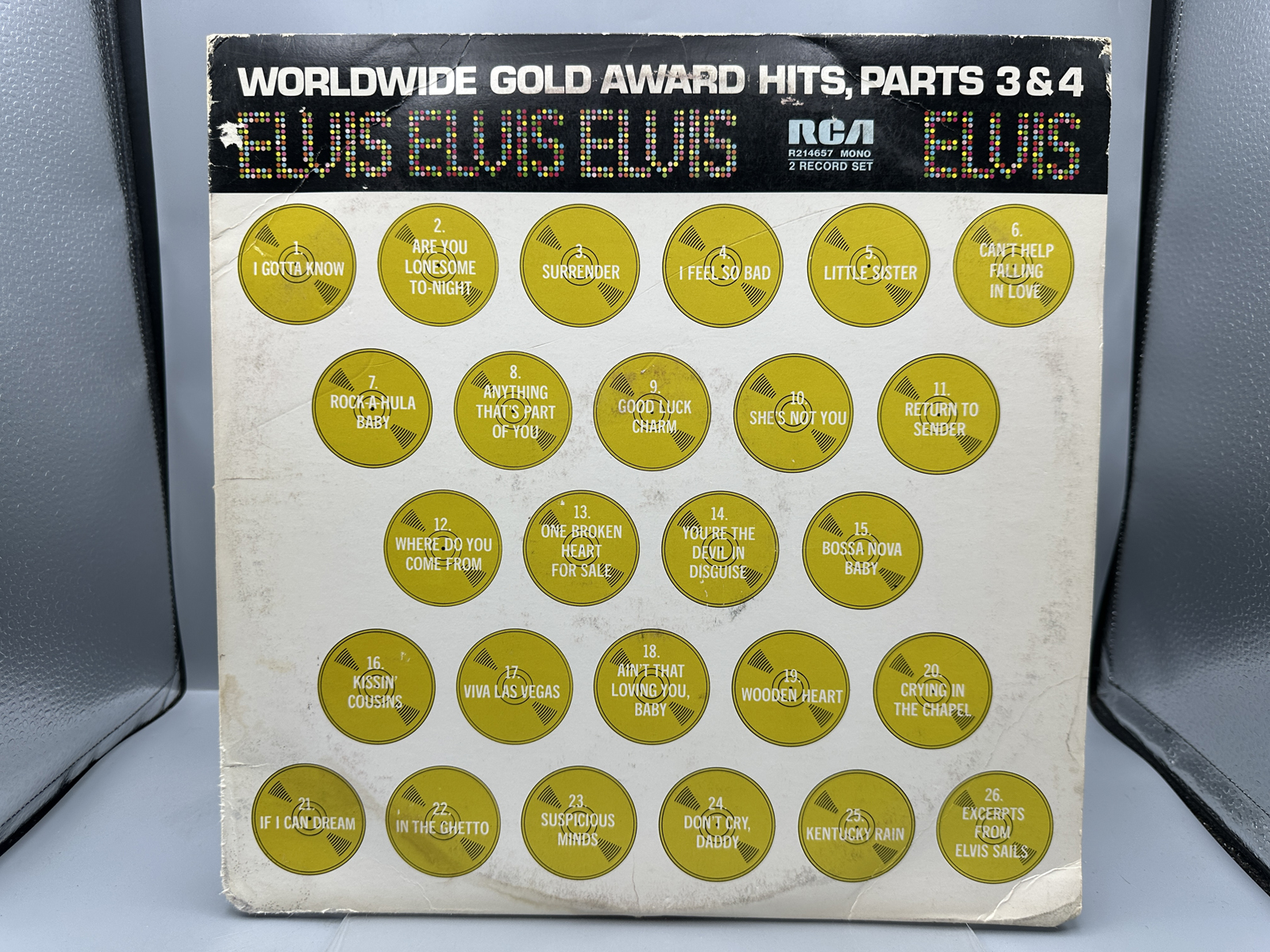 Elvis Presley Worldwide Gold Award Hits Parts 3 and 4 Double Vinyl LP RCA R214657