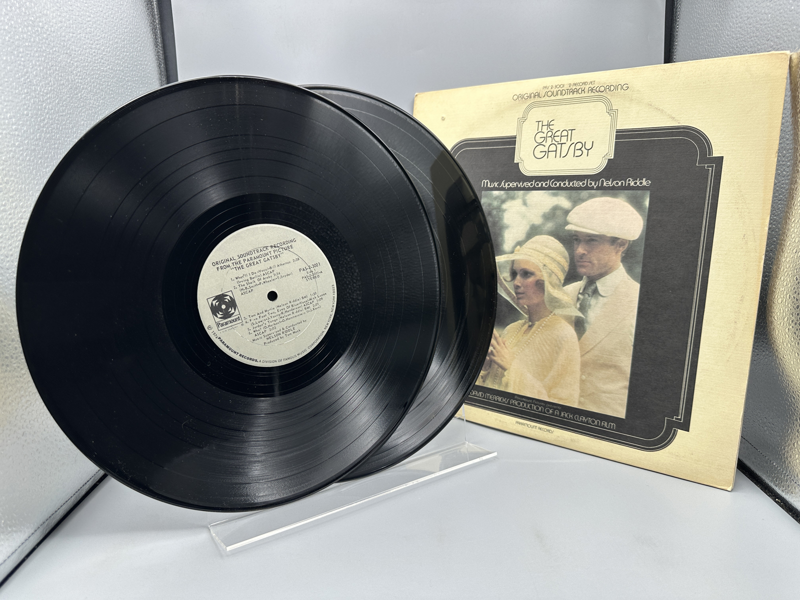 1974 Paramount Records The Great Gatsby Original Soundtrack Double LP Vinyl Album - PAS-2-2001