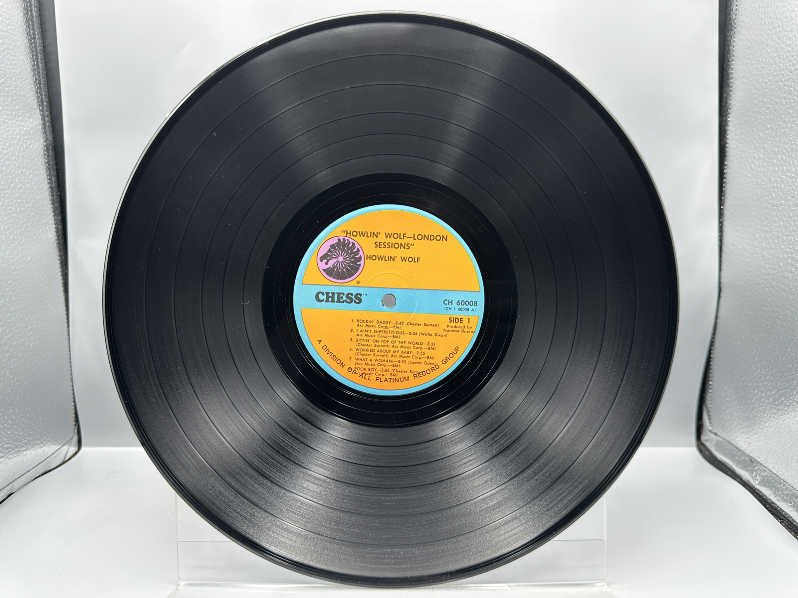 1974 Chess Records Howlin' Wolf The London Howlin' Wolf Sessions Repress Vinyl Album - CH 60008