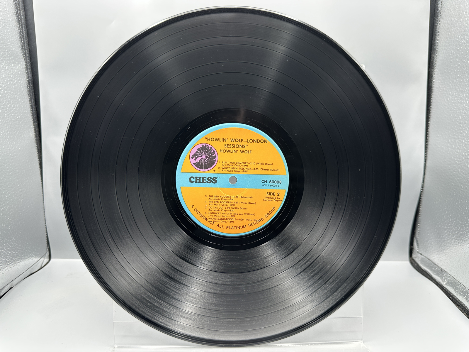 1974 Chess Records Howlin' Wolf The London Howlin' Wolf Sessions Repress Vinyl Album - CH 60008