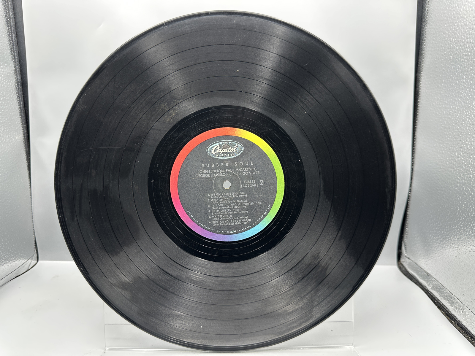 Beatles Vinyl LP Records Lot of 3 - Rubber Soul, Introducing The Beatles and Magical Mystery Tour - Partial album cover for Rubber Soul but