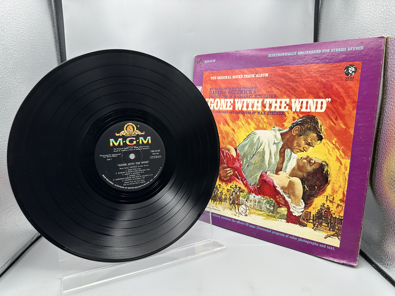 1967 MGM Records Max Steiner Gone With The Wind The Original Sound Track Vinyl Album - 1SE-10 ST