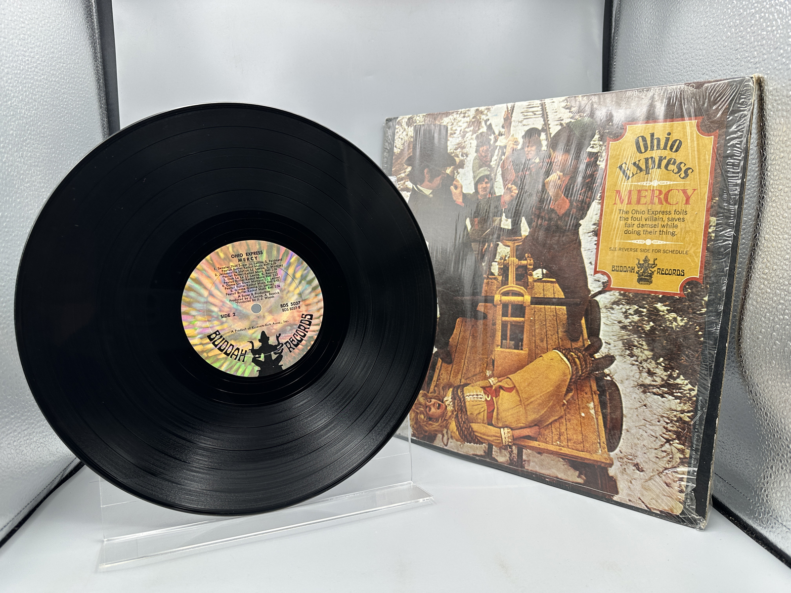 1969 Buddah Records Ohio Express Mercy Vinyl Album - BDS 5037