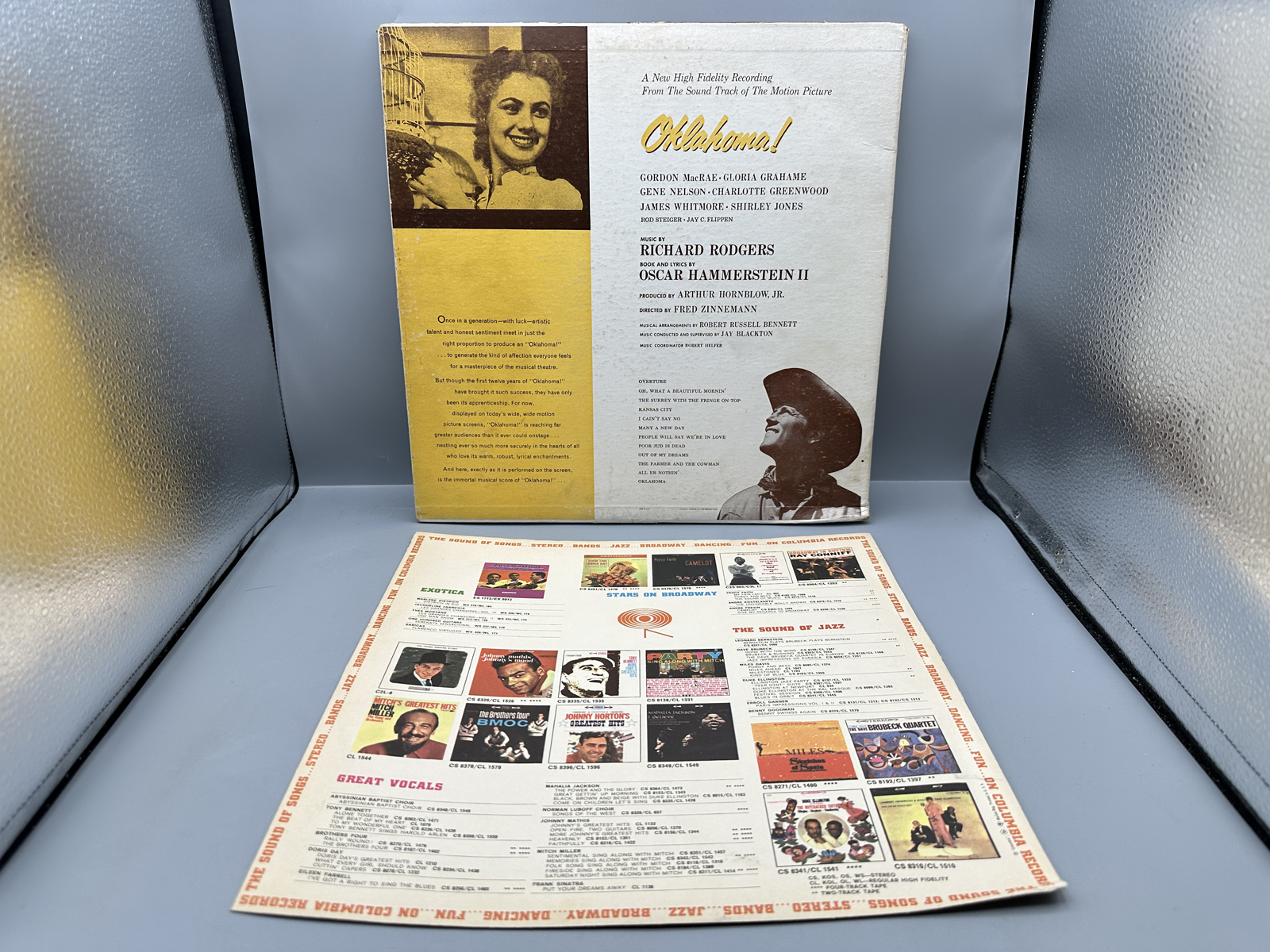 1955 Capitol Records Rodgers And Hammerstein's Oklahoma! Original Motion Picture Sound Track Vinyl Album - SAO-595