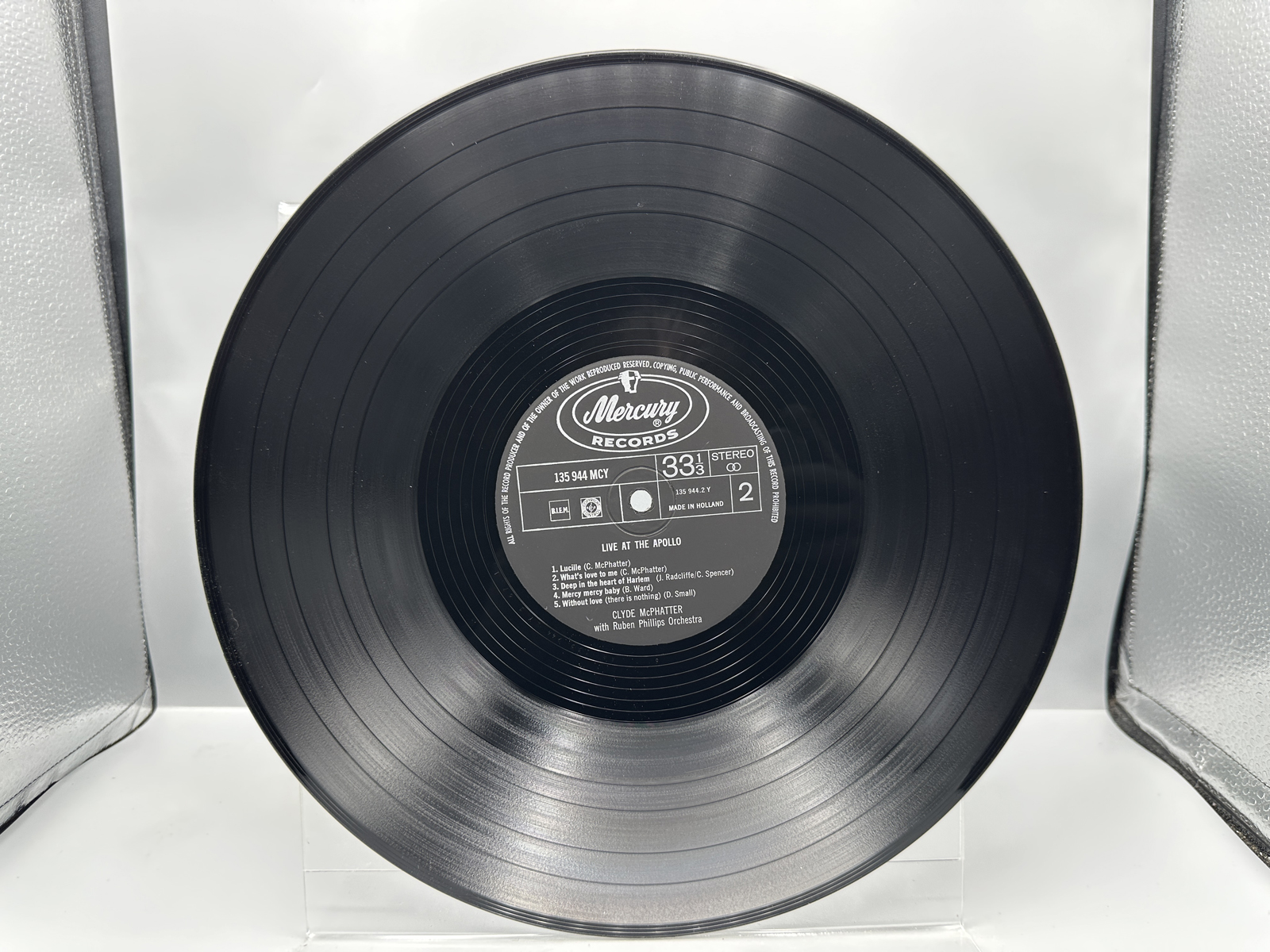 1965 Mercury Records Clyde McPhatter Live At The Apollo Netherlands Pressing & 1970 Decca Records Clyde McPhatter Welcome Home Clyde McPhatt