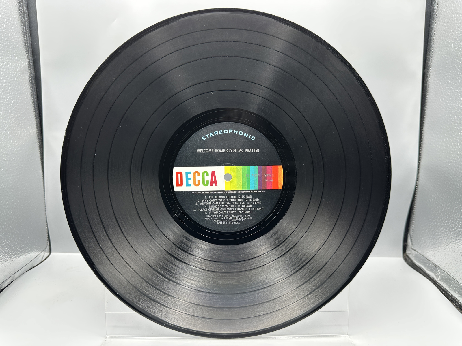 1965 Mercury Records Clyde McPhatter Live At The Apollo Netherlands Pressing & 1970 Decca Records Clyde McPhatter Welcome Home Clyde McPhatt