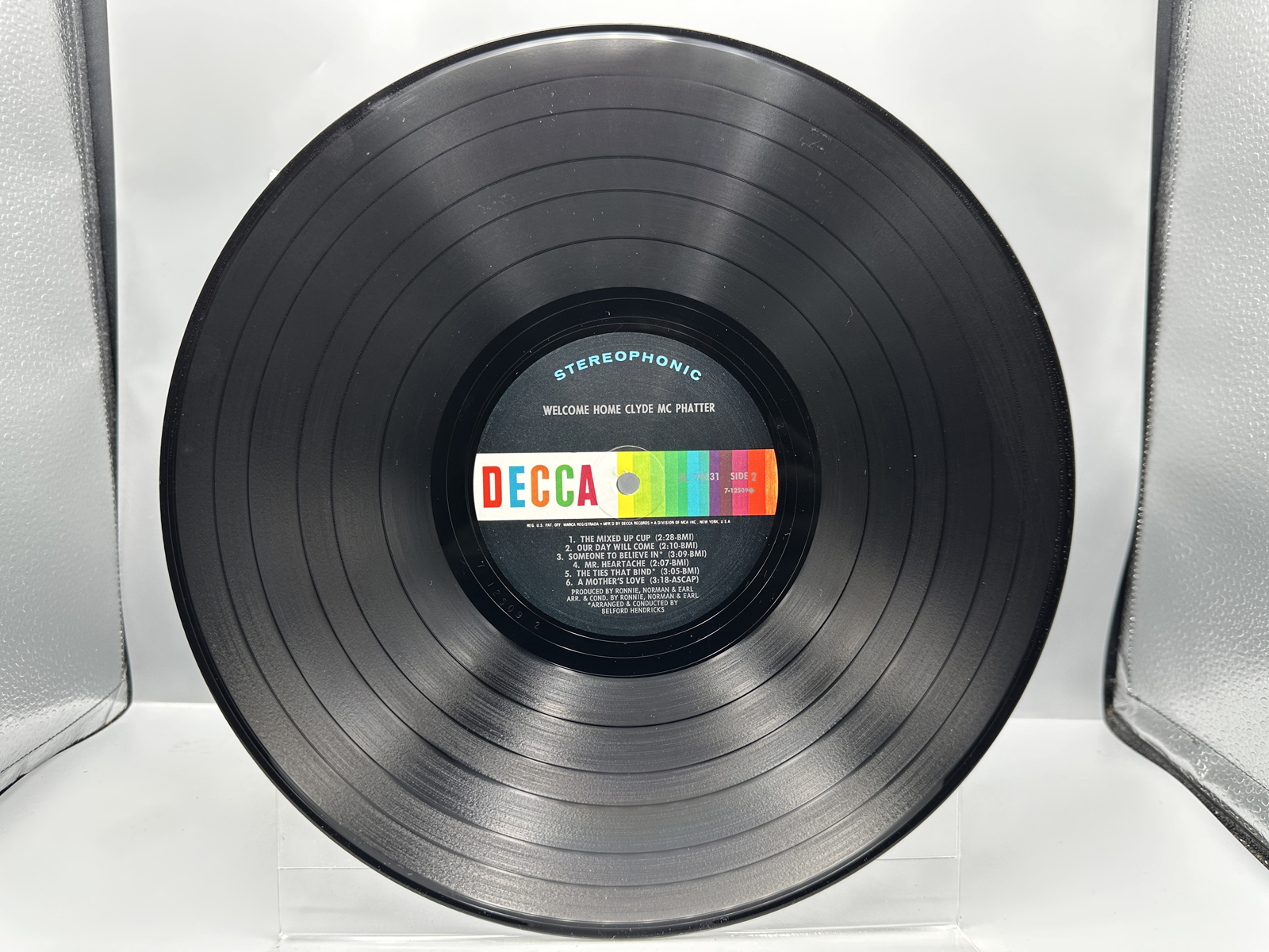 1965 Mercury Records Clyde McPhatter Live At The Apollo Netherlands Pressing & 1970 Decca Records Clyde McPhatter Welcome Home Clyde McPhatt