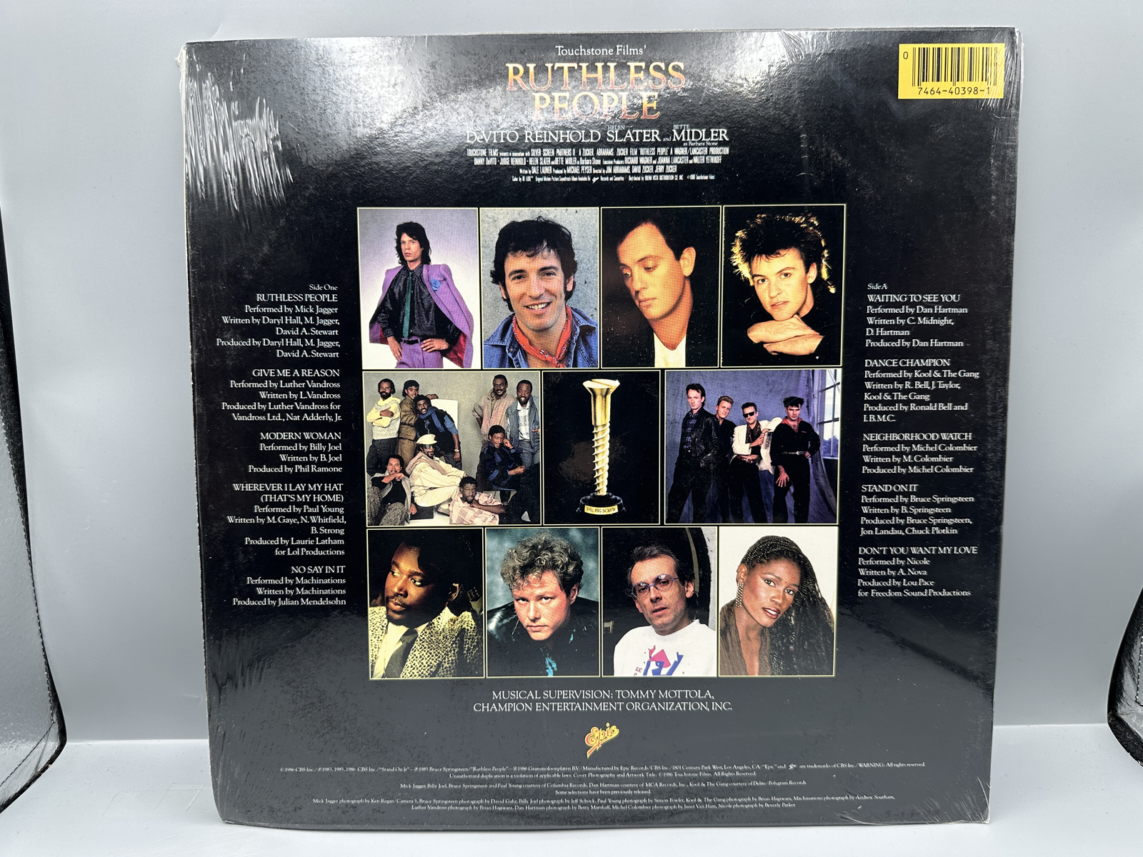 1986 Epic Records Ruthless People The Original Motion Picture Soundtrack Vinyl Album - E 40398