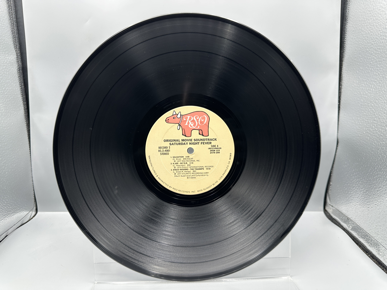 1977 RSO Records Saturday Night Fever The Original Movie Sound Track Double LP Vinyl Album - RS-2-4001