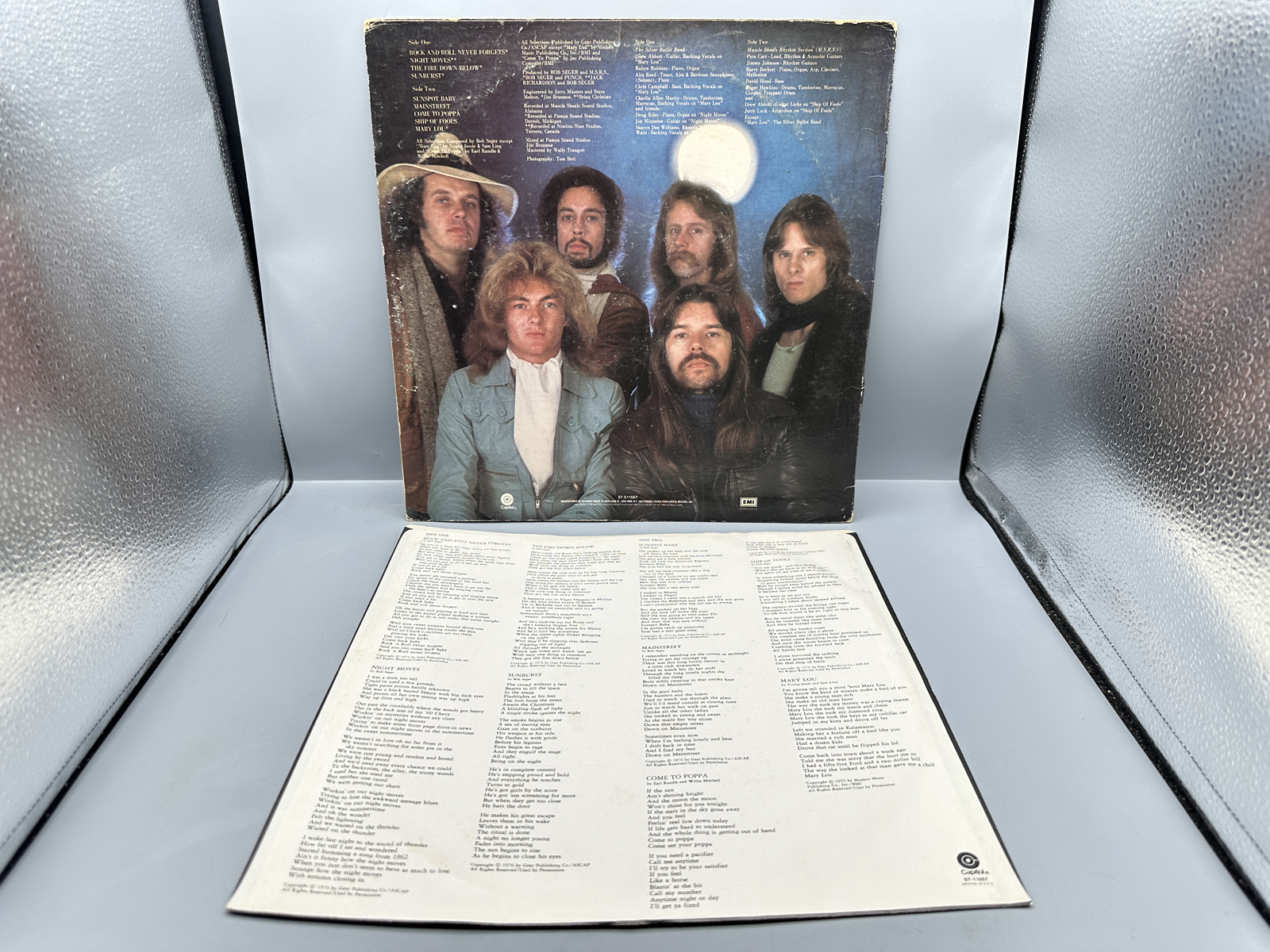 1976 Capitol Records Bob Seger & The Silver Bullet Band Night Moves Vinyl Album - ST-11557