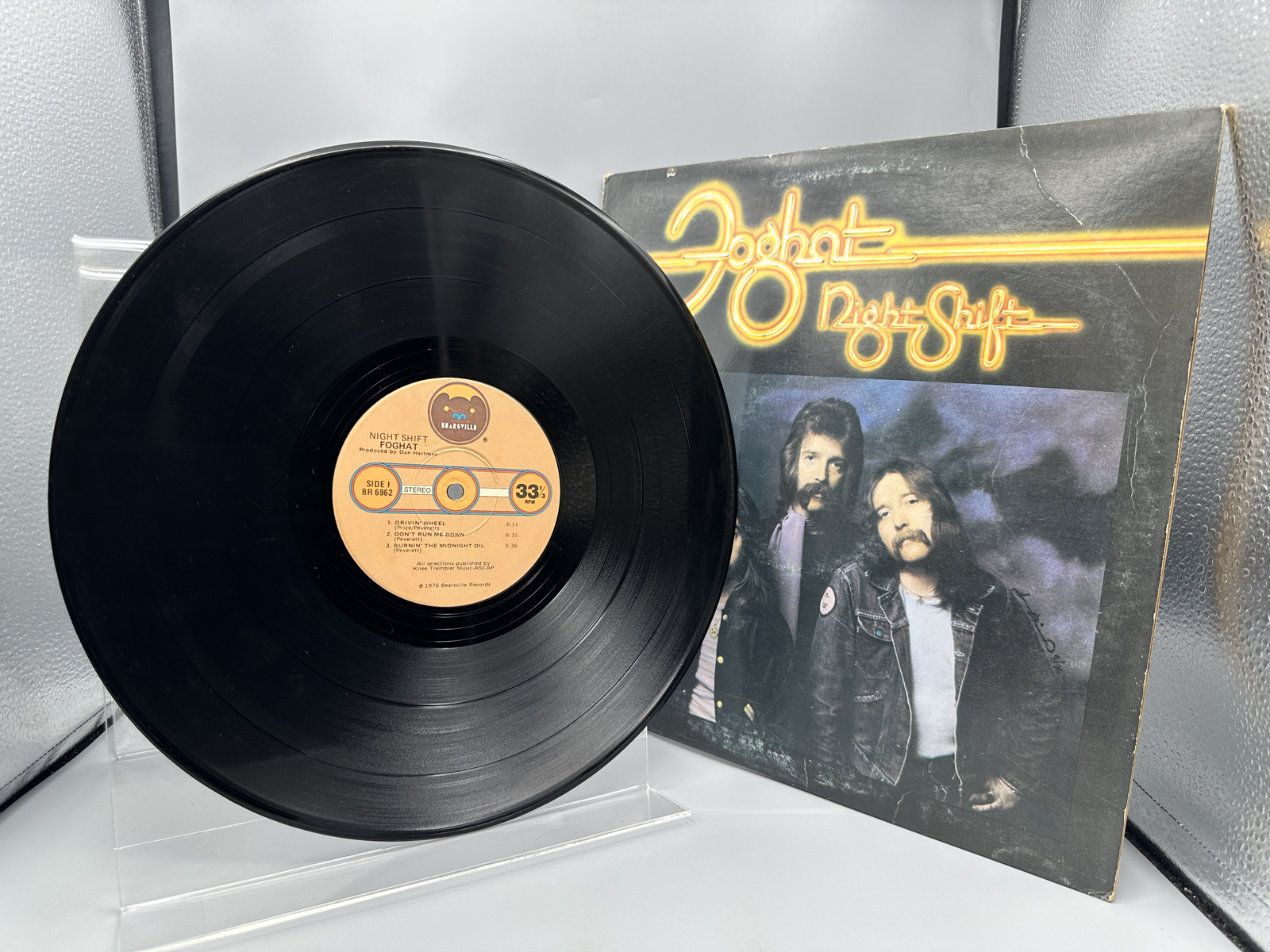 1976 Bearsville Records Foghat Night Shift Vinyl Album - BR 6962