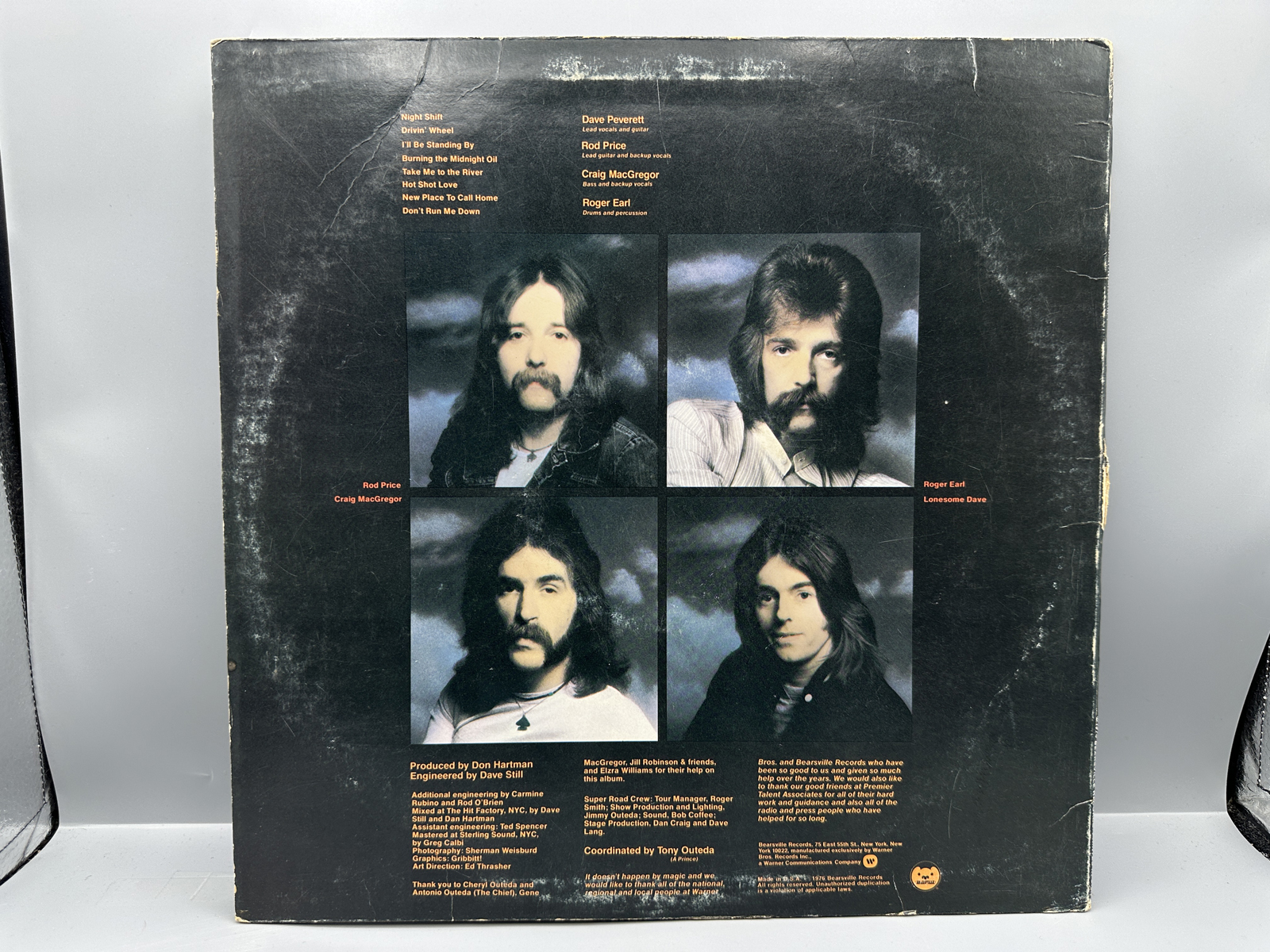 1976 Bearsville Records Foghat Night Shift Vinyl Album - BR 6962
