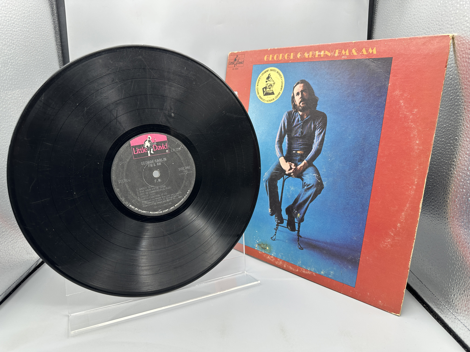1972 Little David Records George Carlin FM & AM Vinyl Album - LD 7214