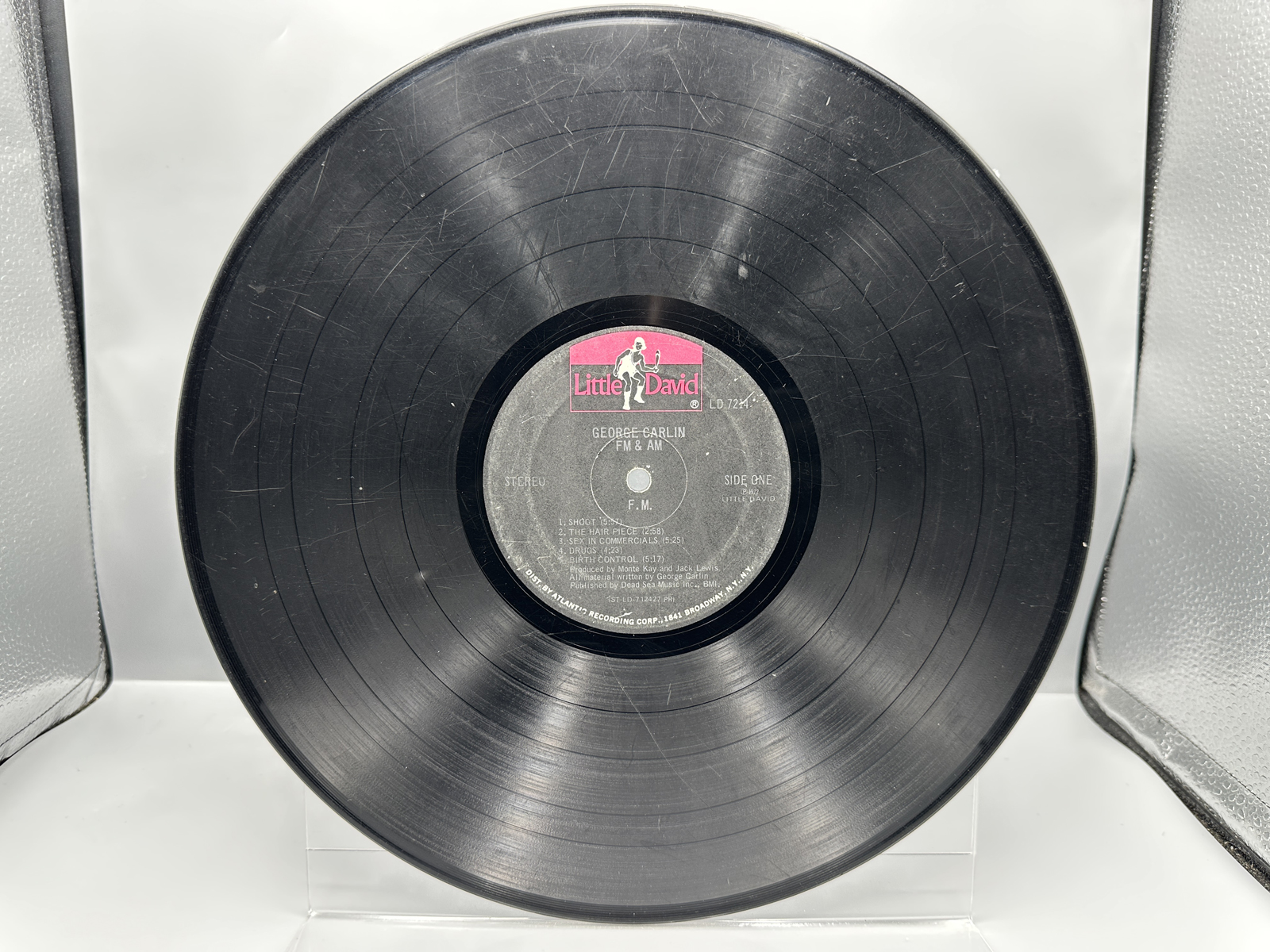 1972 Little David Records George Carlin FM & AM Vinyl Album - LD 7214