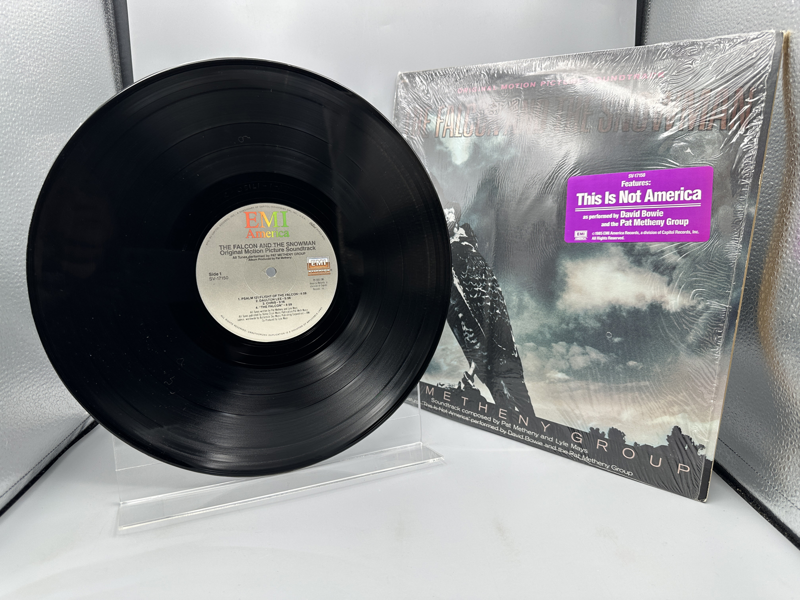 1985 EMI America Records Pat Metheny Group The Falcon and the Snowman Original Motion Picture Soundtrack Vinyl Album - SV-17150