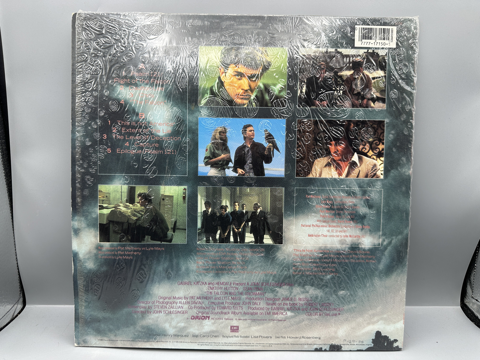 1985 EMI America Records Pat Metheny Group The Falcon and the Snowman Original Motion Picture Soundtrack Vinyl Album - SV-17150