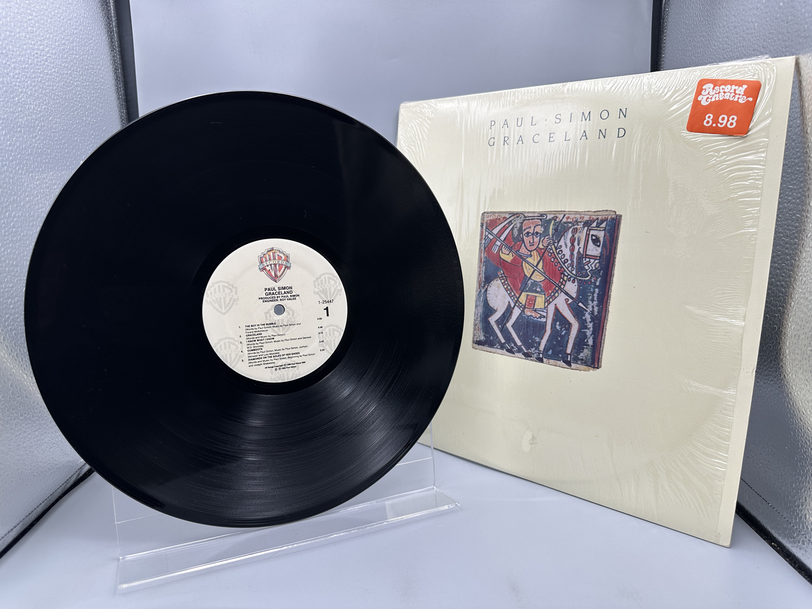 1986 Warner Bros. Records Paul Simon Graceland Vinyl Album - 1-25447